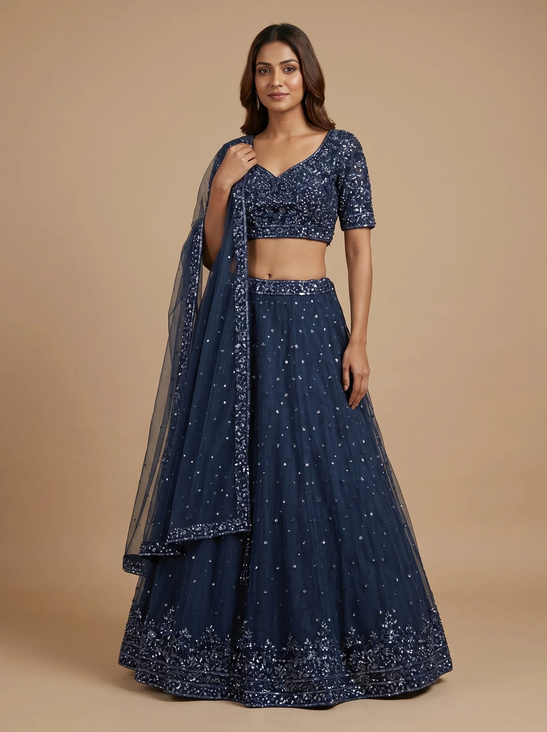 Azure Luxe Lehenga
