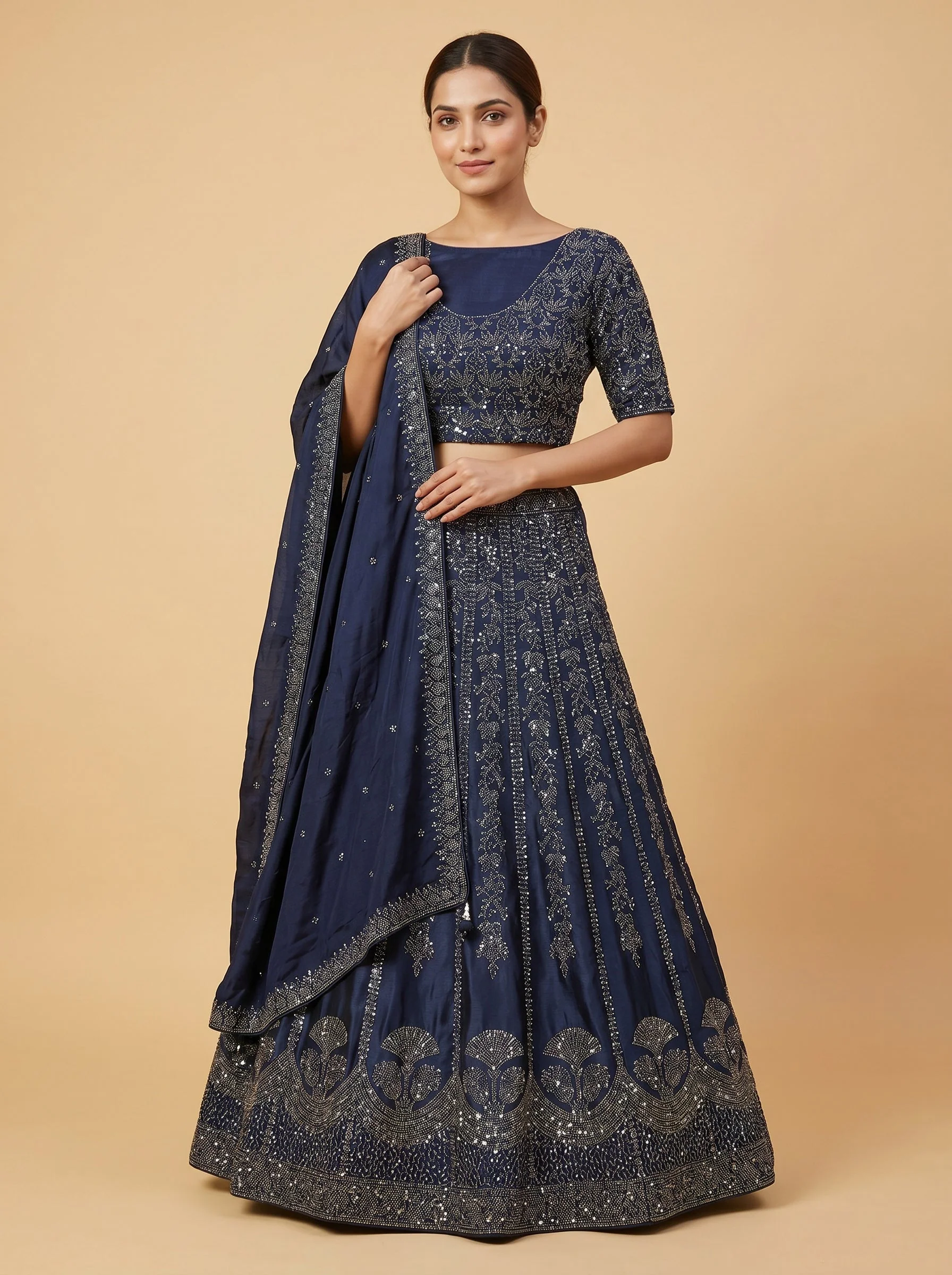 Azure Shine Lehenga