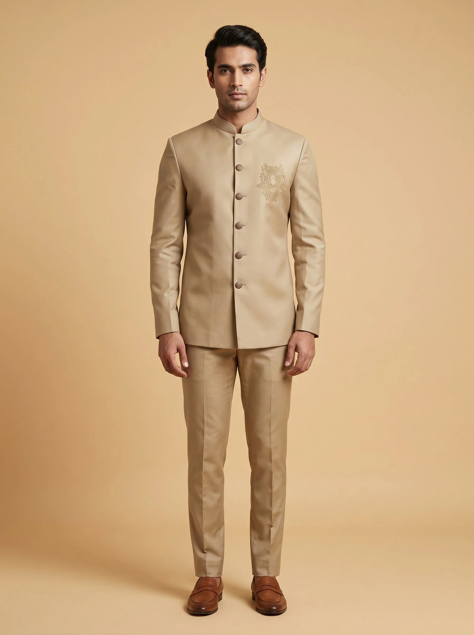 Beige Ease Party Shirt