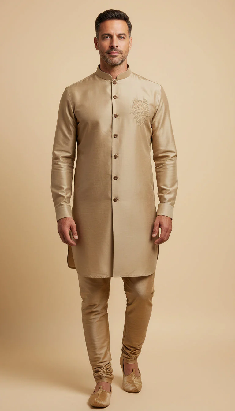 Beige Ease Party Shirt - Image 2