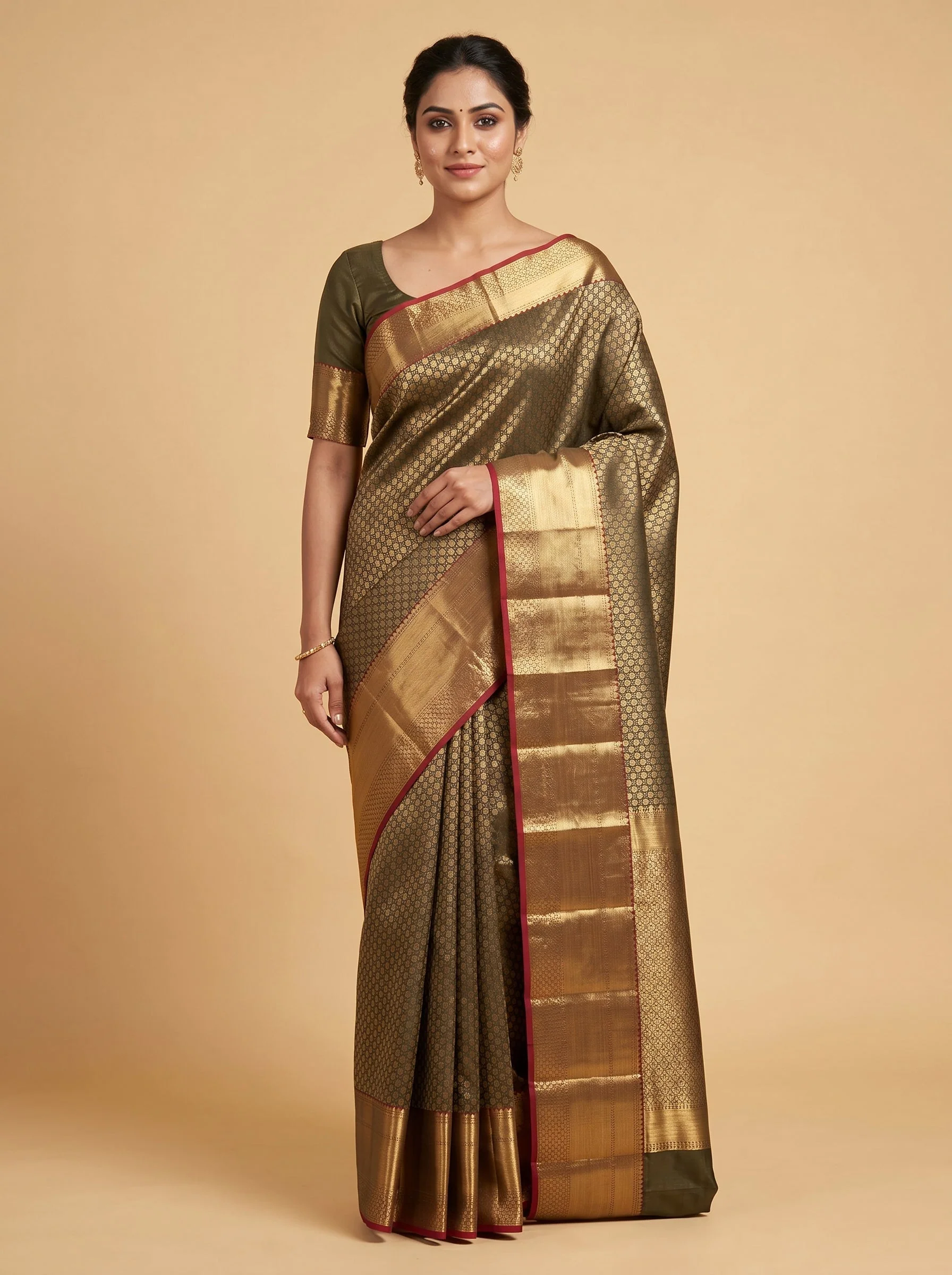 Black Bold Statement Handloom Saree