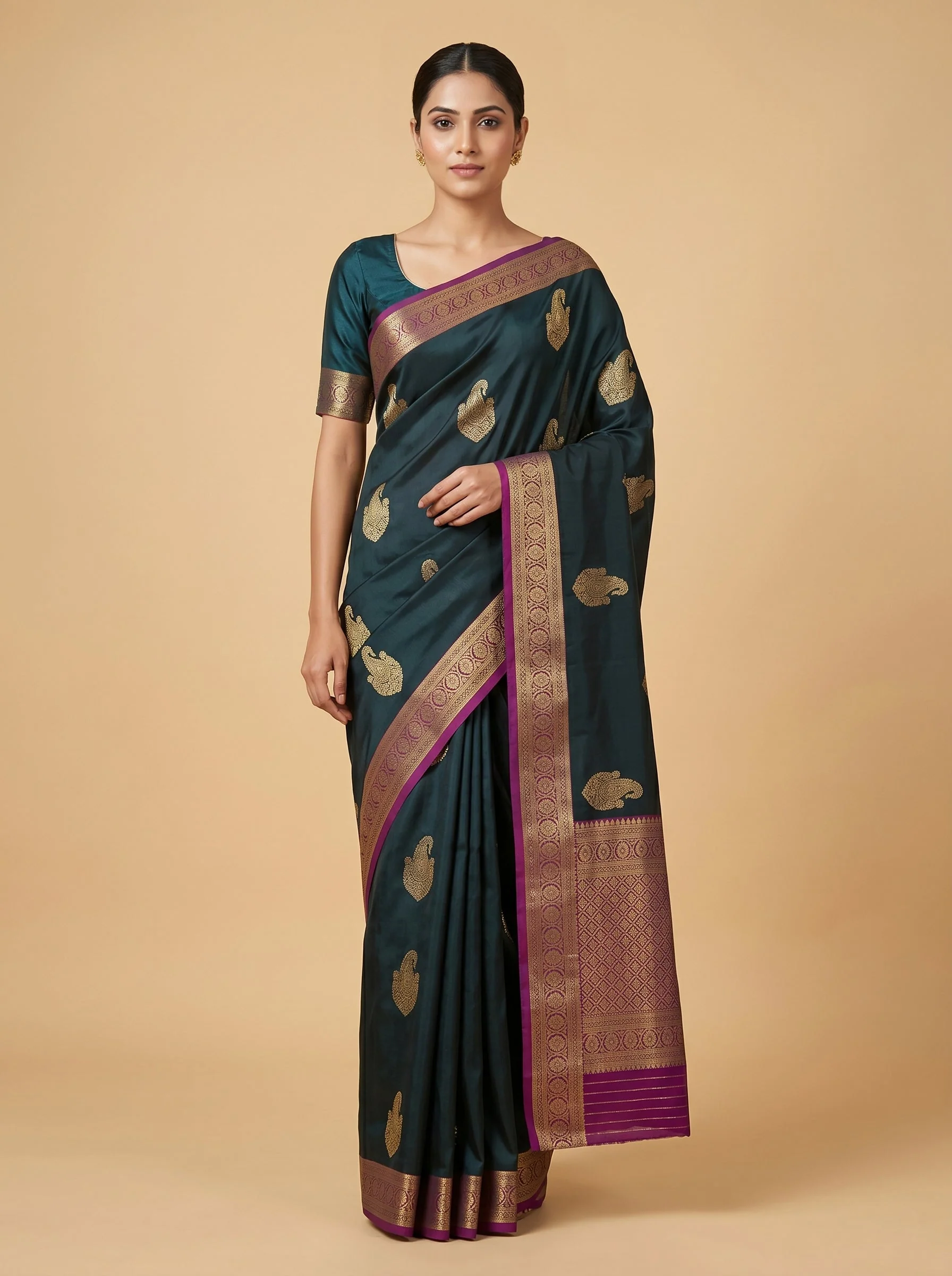 Black Border Handloom Saree
