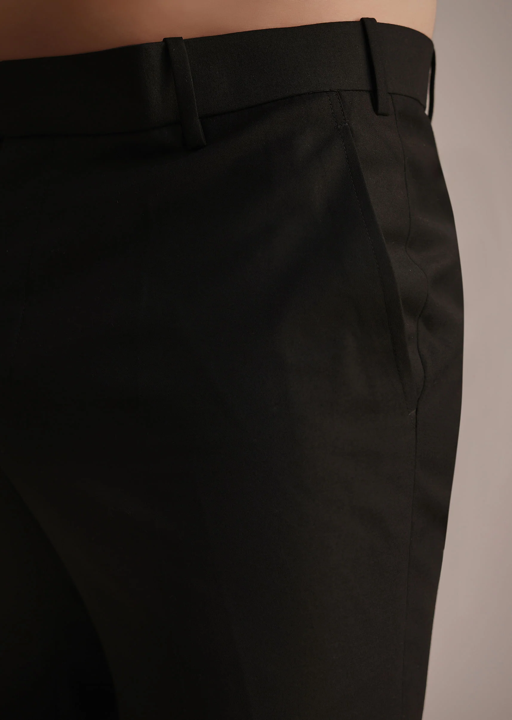 Black Embroidered Rayon Jodhpuri Suit - Image 6