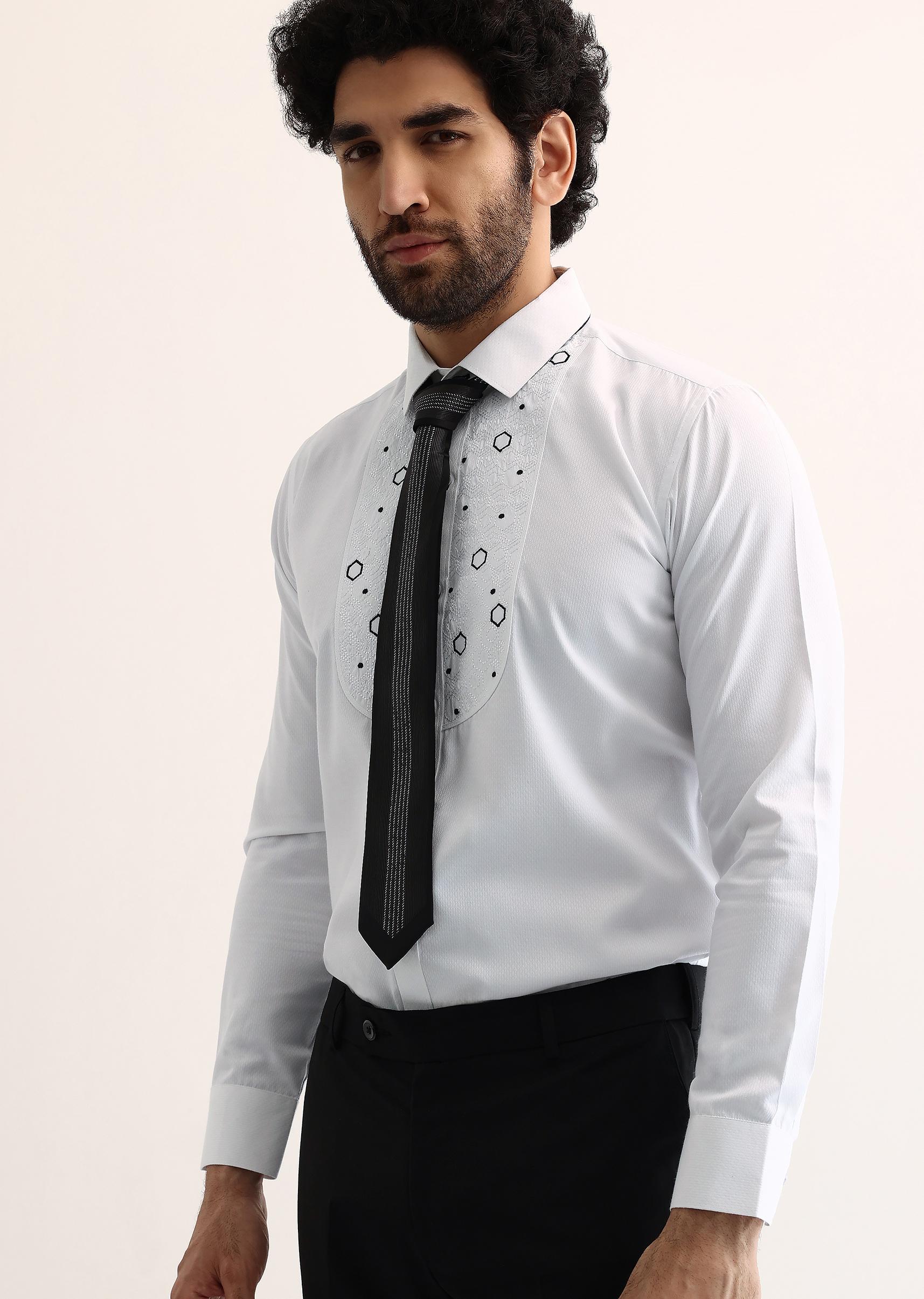 Black Embroidered Tuxedo - Image 7