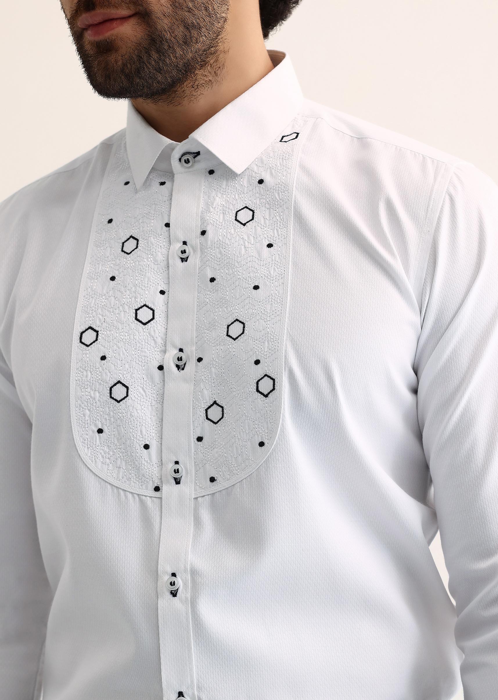 Black Embroidered Tuxedo - Image 8