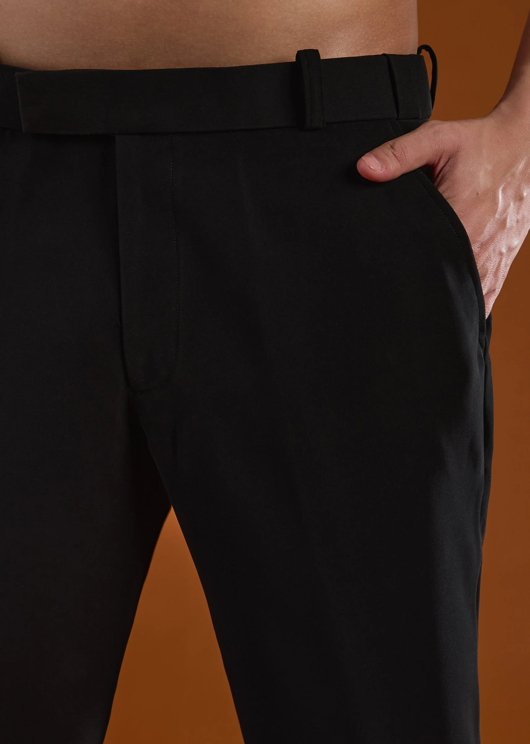 Black Mens Tuxedo With Thread Beads And Cut Dana Work - Image 8