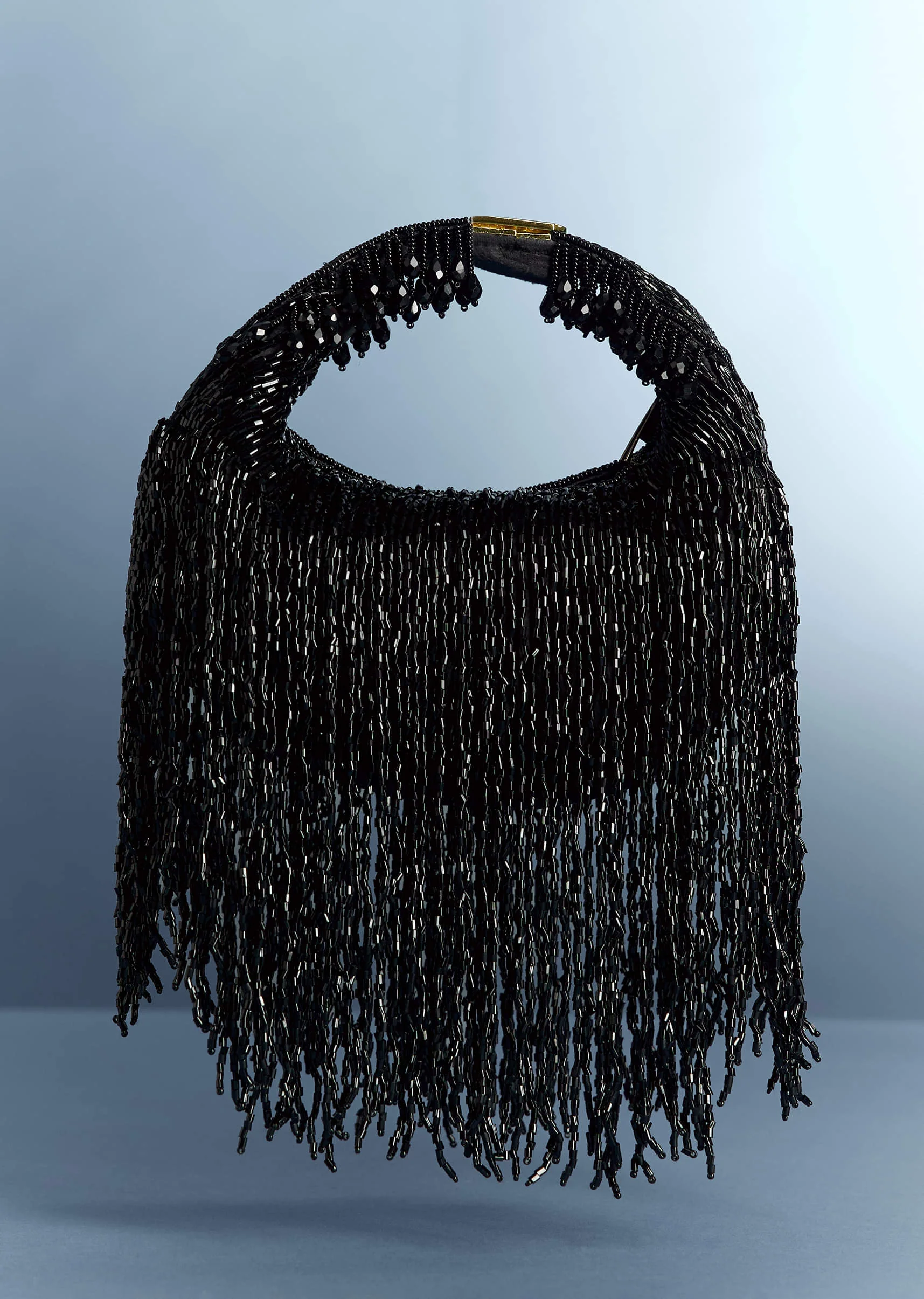 Black Potli With Tassel Detailing