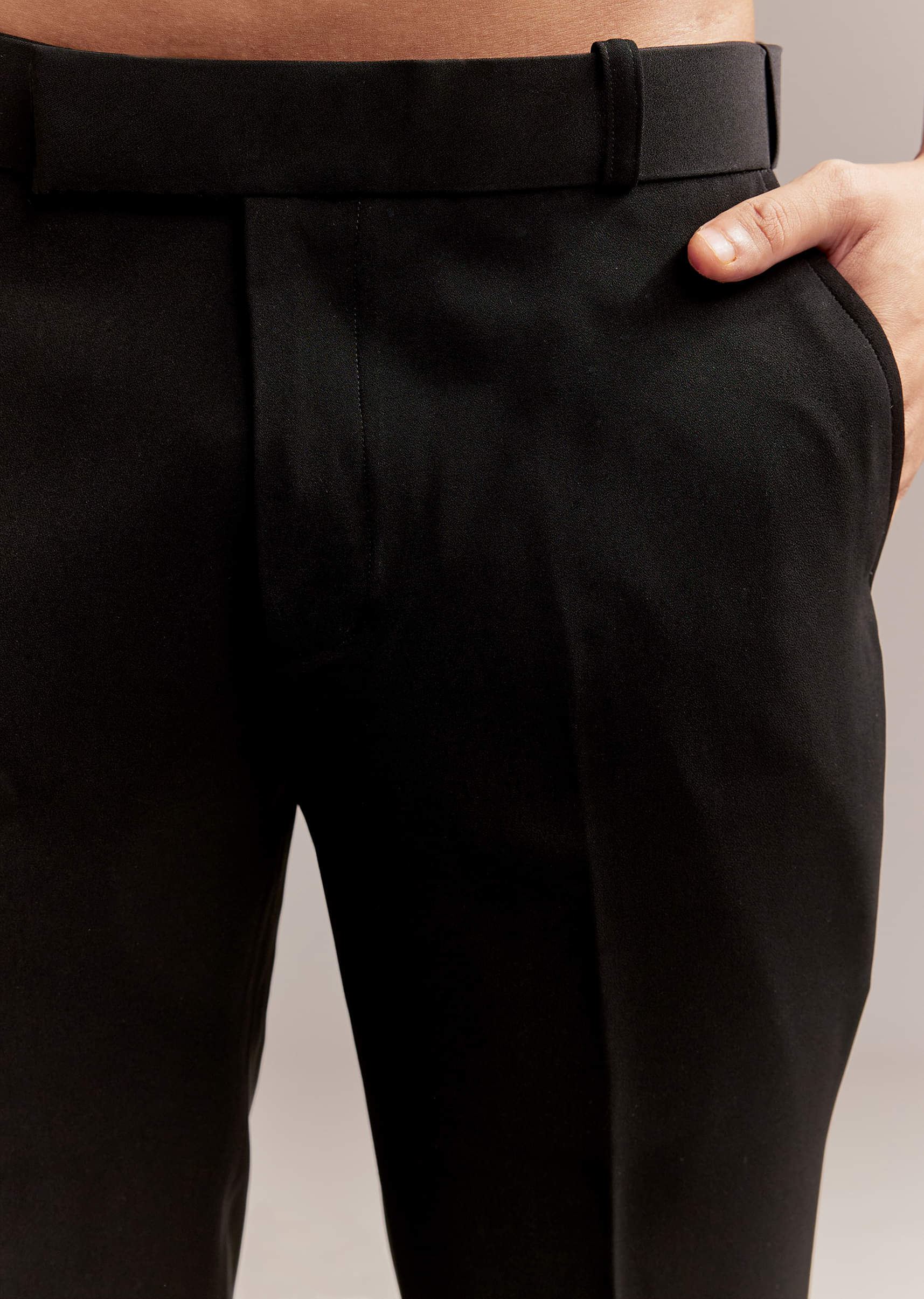 Black Tuxedo For Men With Silver Palm And Tiger Embroidery - Image 9