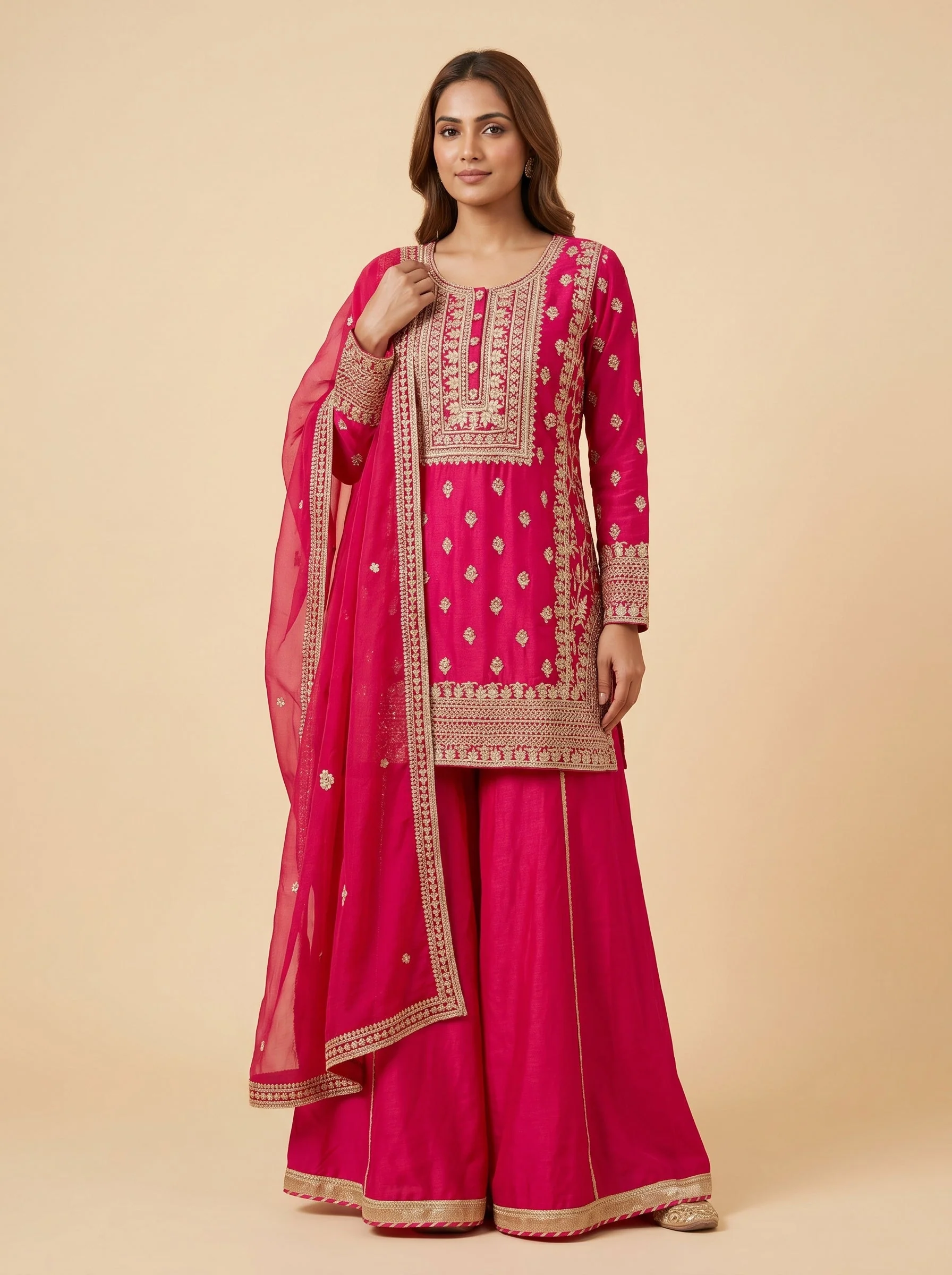 Blossom Pink Palazzo Set