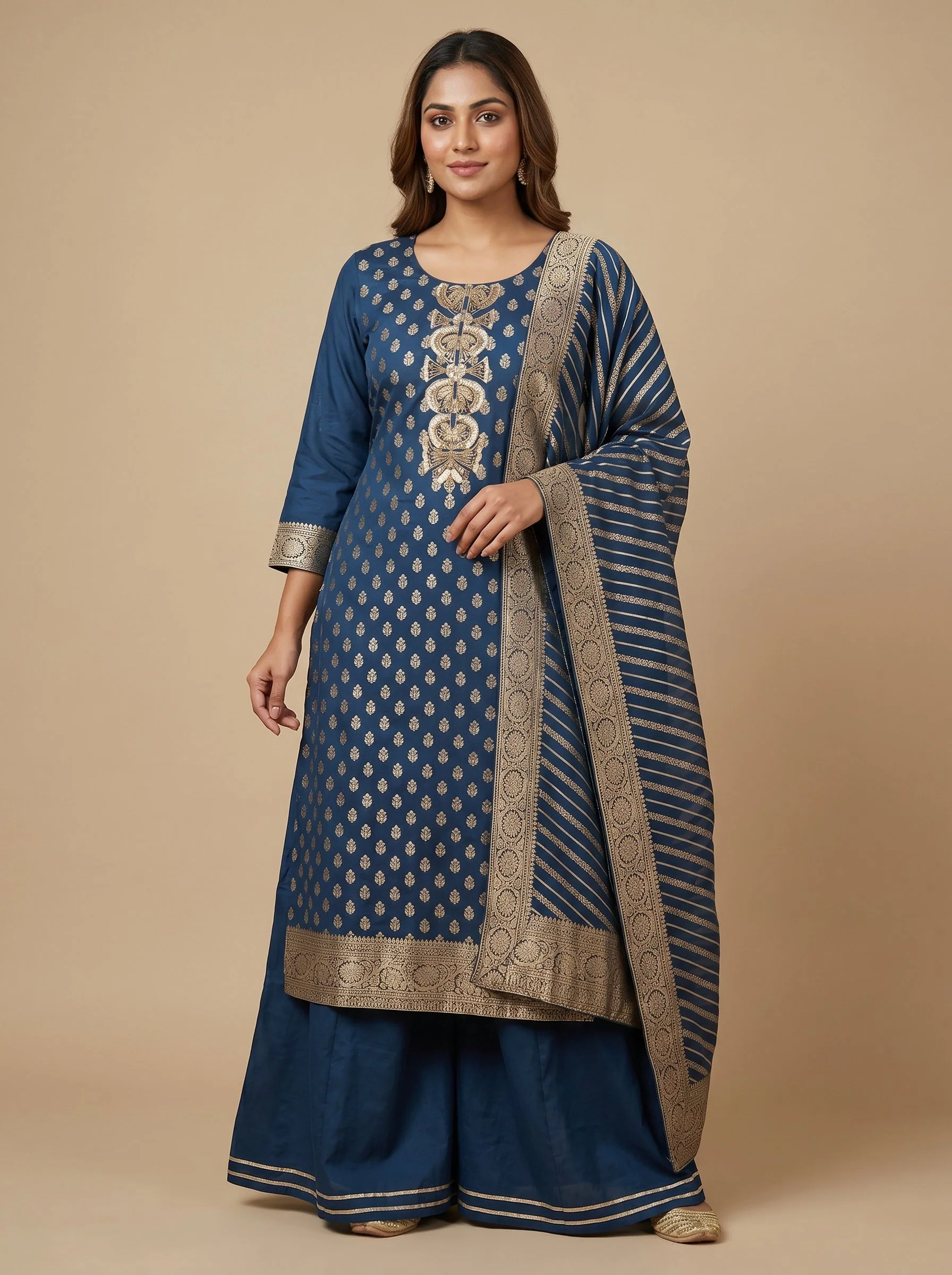 Blue Graceful Palazzo