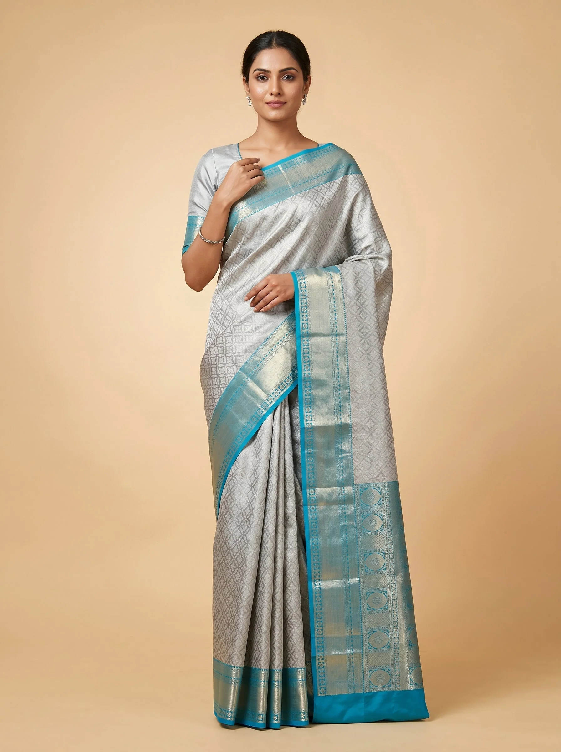 Blue Refined Classic Handloom Saree
