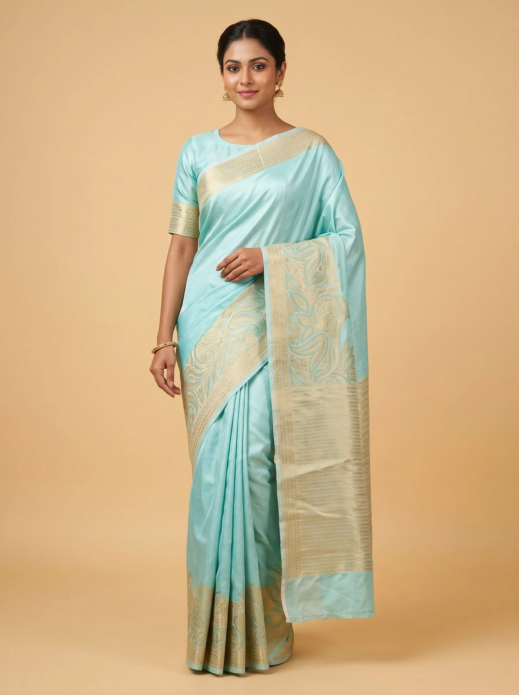 Blue Relaxed Weave Handloom Saree