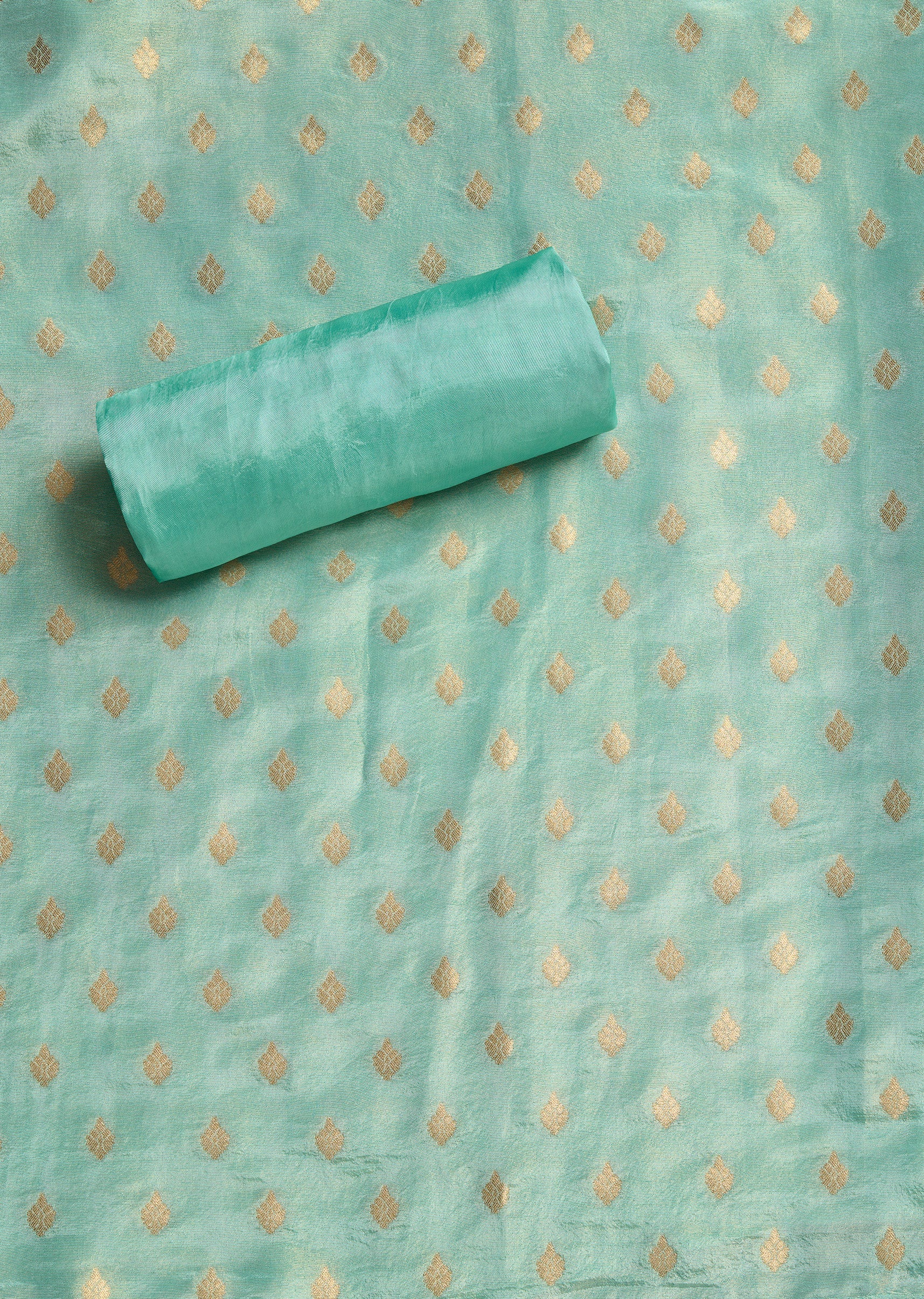 Blue Tissue Unstitched Suit Set - Image 3