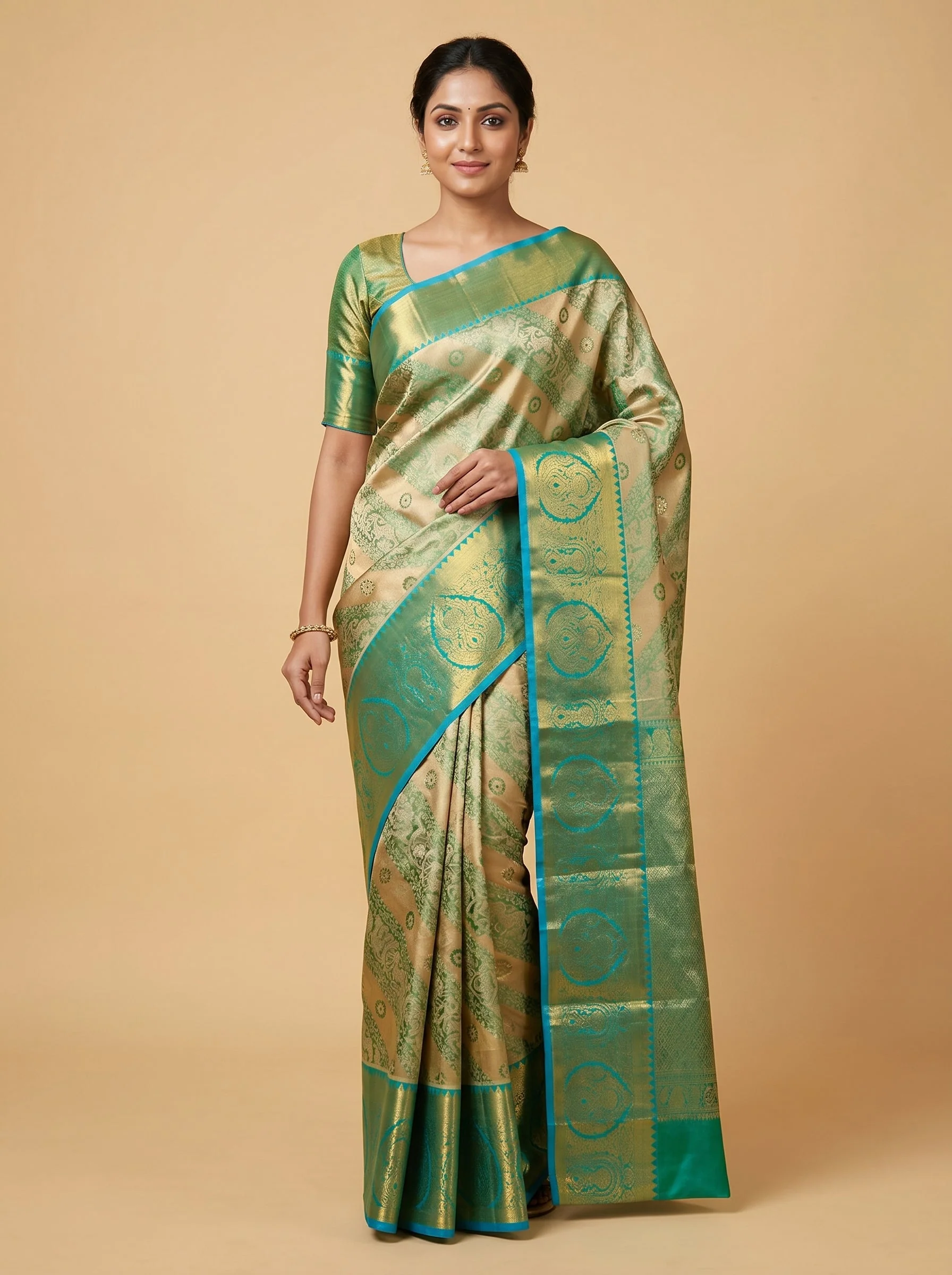 Blue Tranquil Flow Handloom Saree