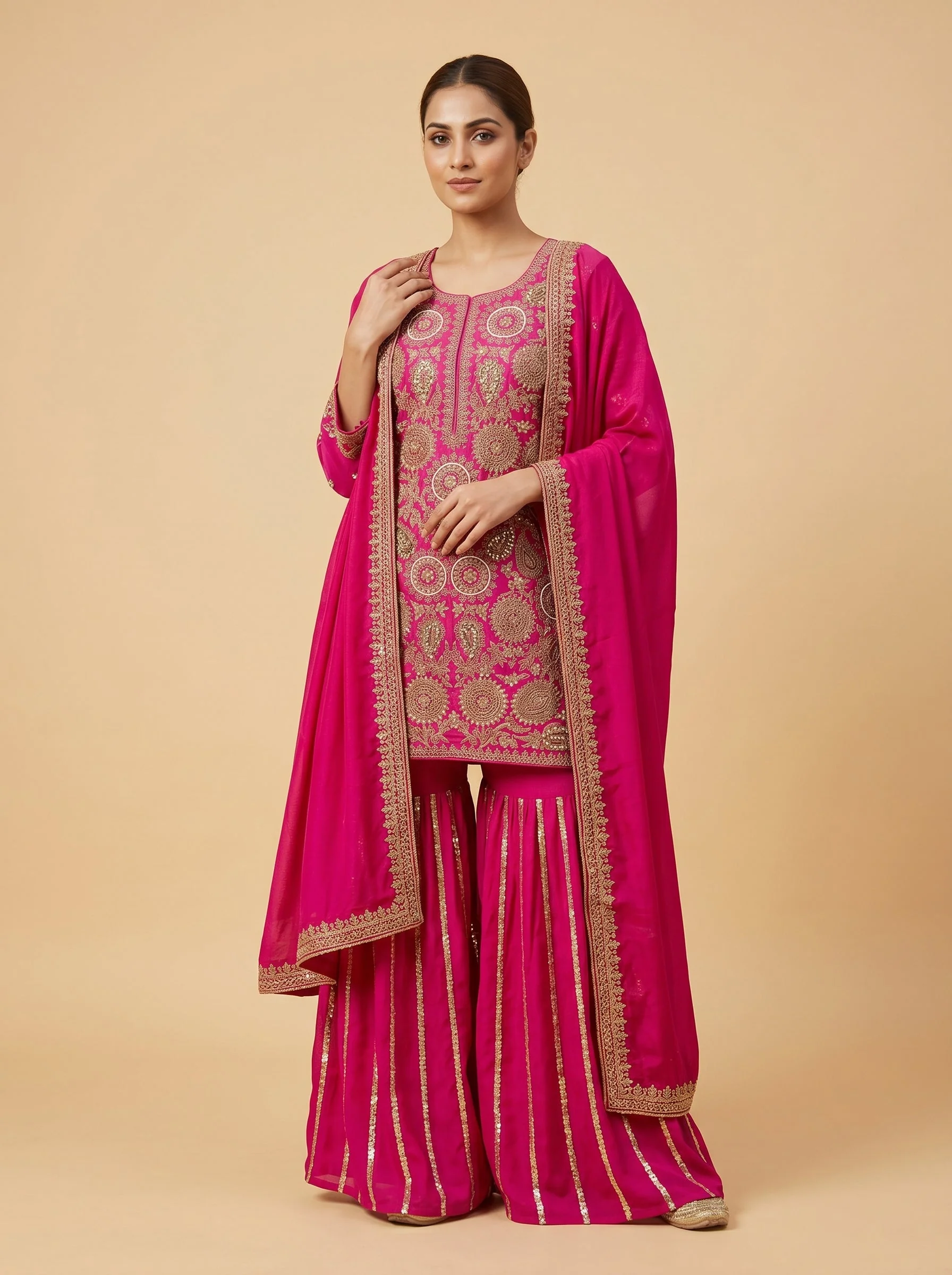 Blush Pink Palazzo Set
