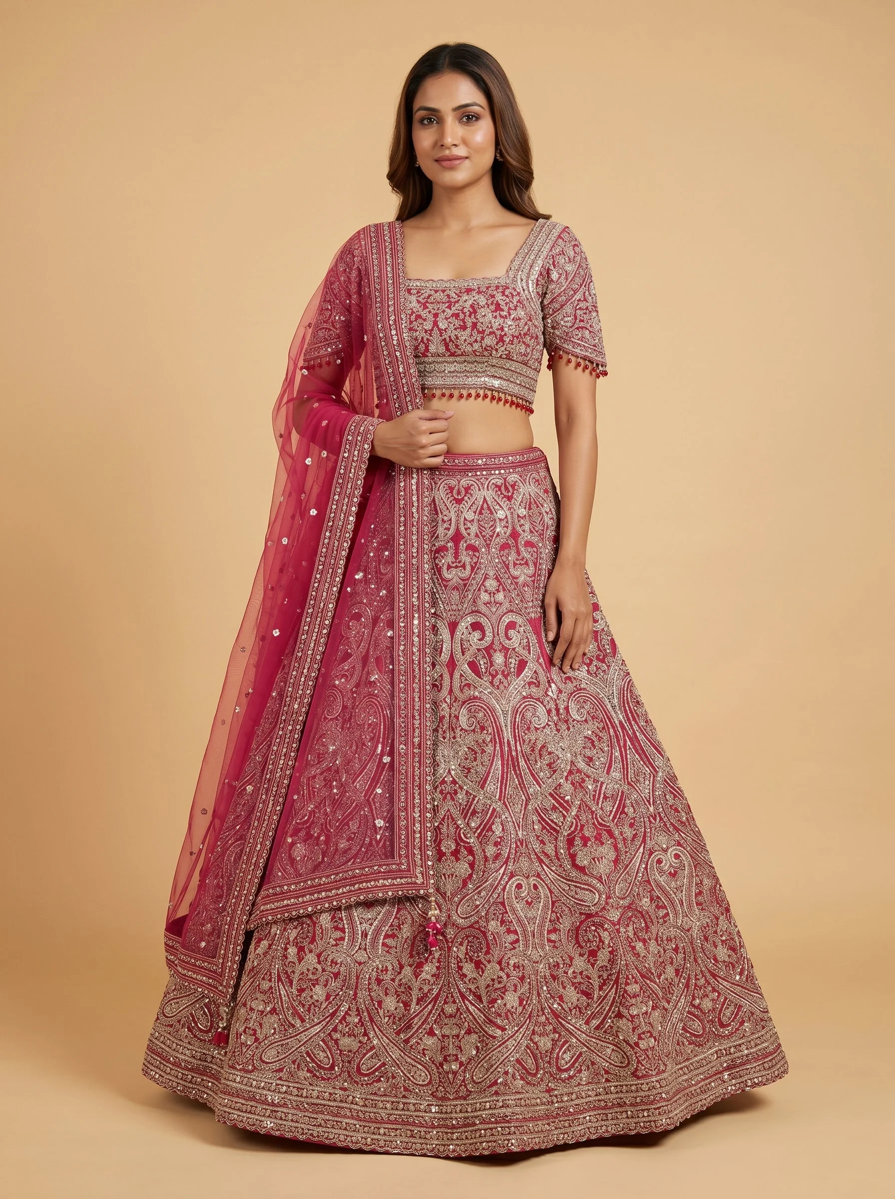 Blush Silk Lehenga