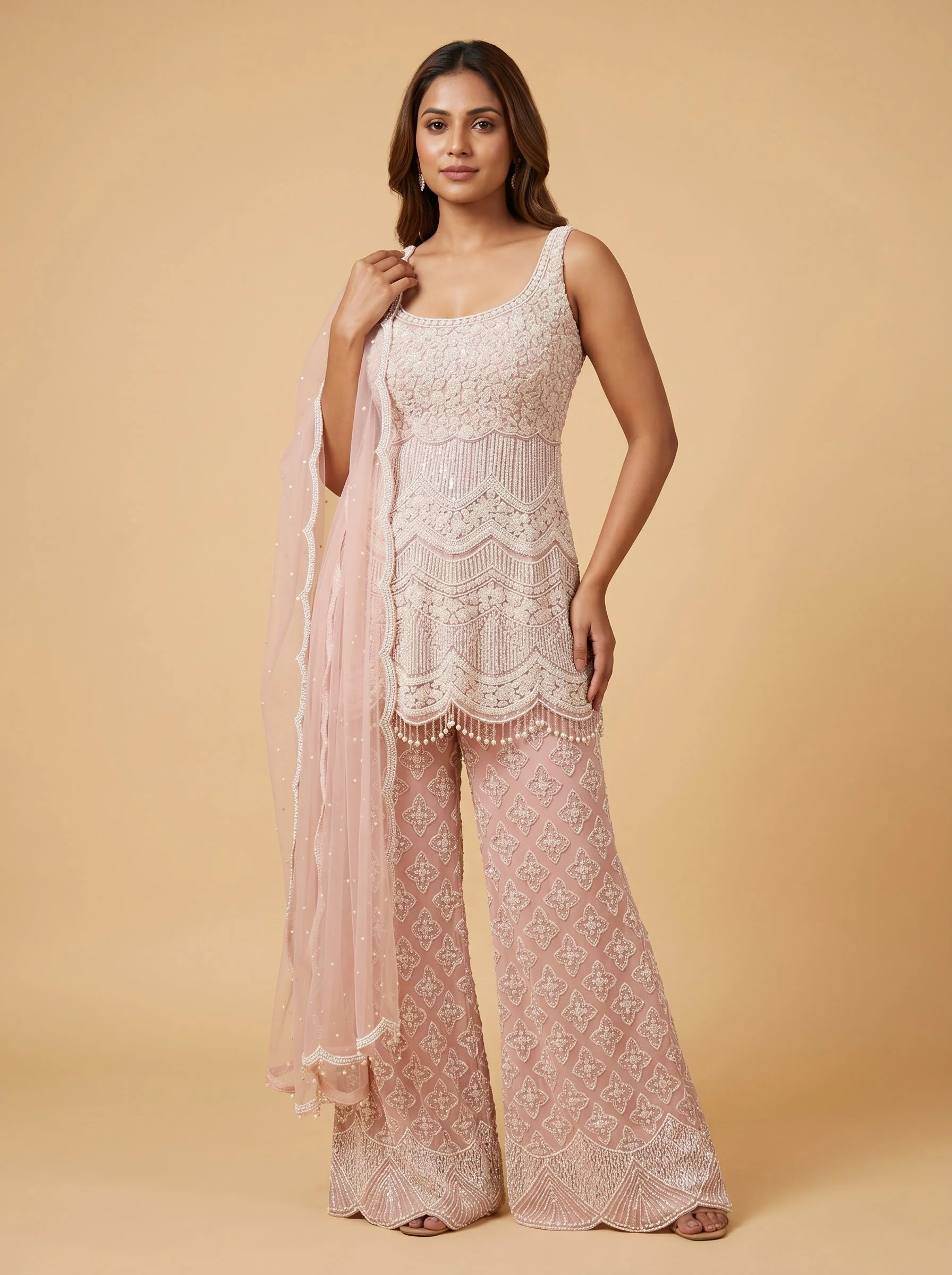 Bubblegum Pink Kurti Pant Set