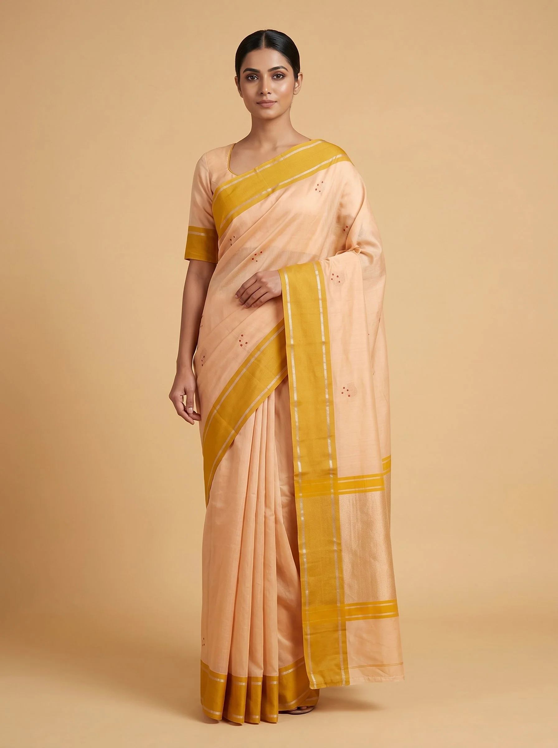Camel Gold Handloom Saree