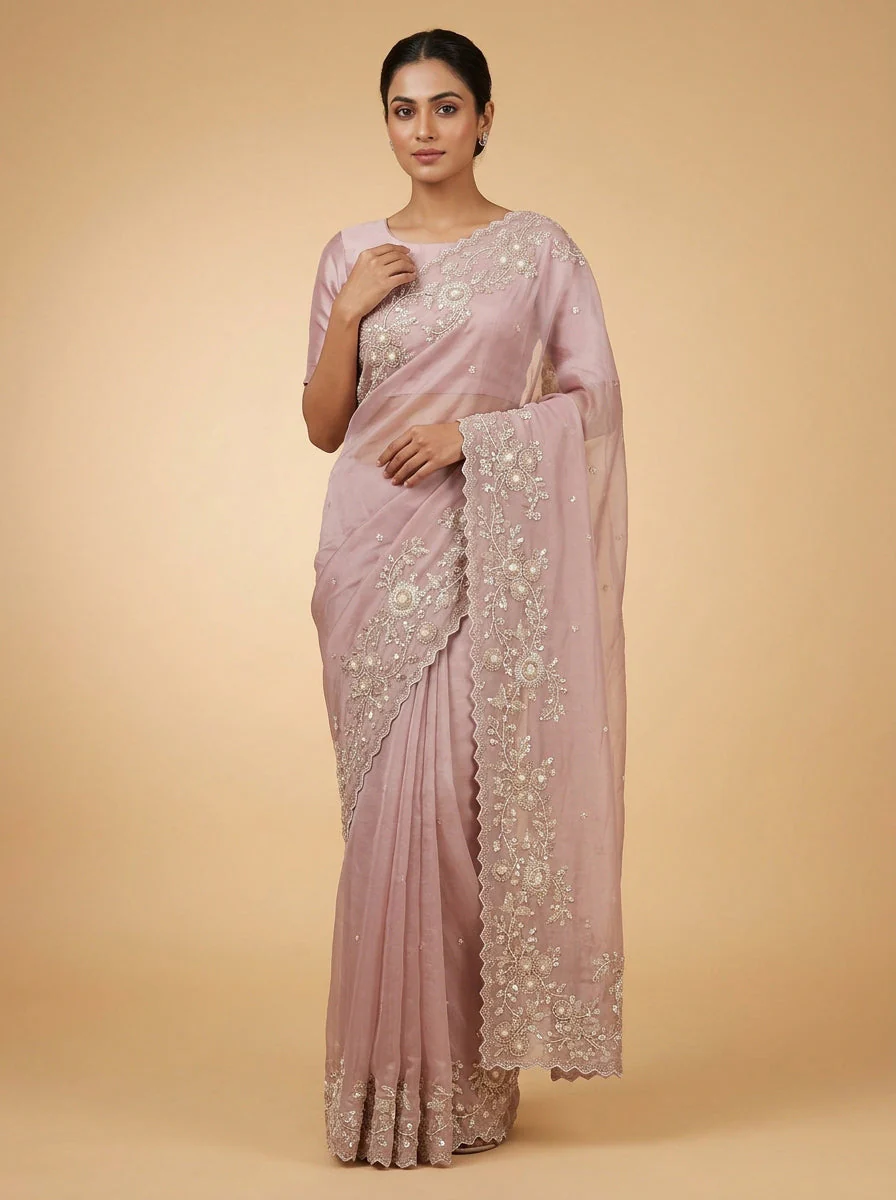 Candy Floss Pink Dreamy Glow Saree