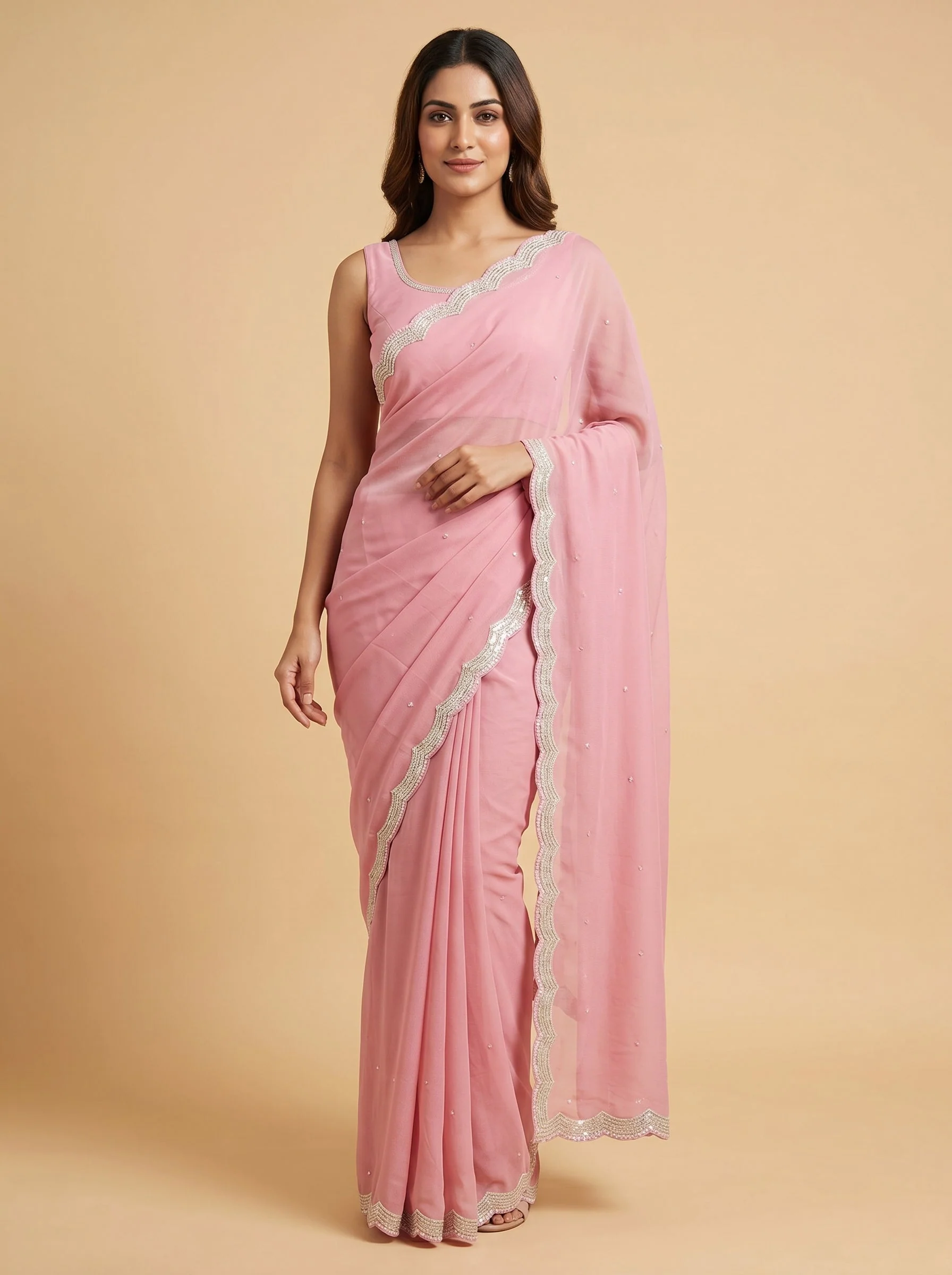Candy Pink Charm Saree