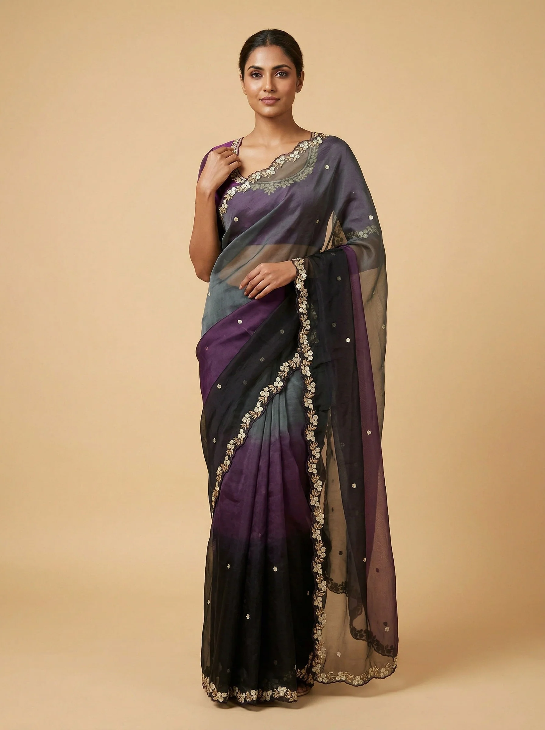 Celestial Multi Embroidered Saree