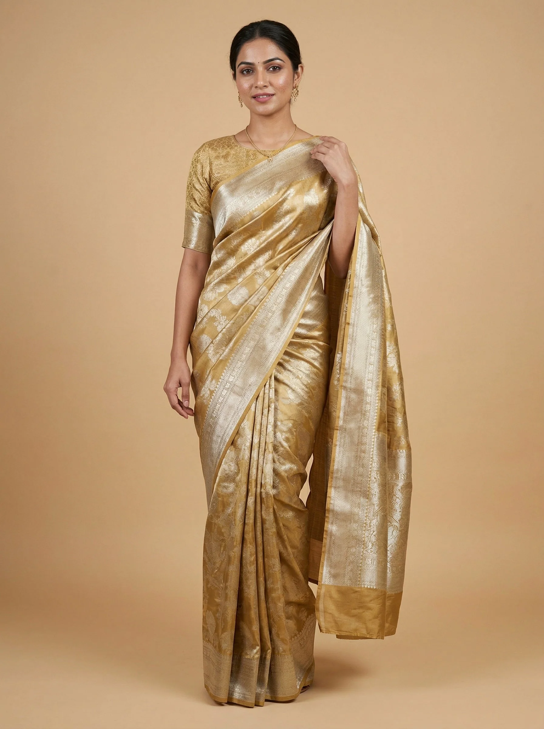 Classic Gold Handloom Saree