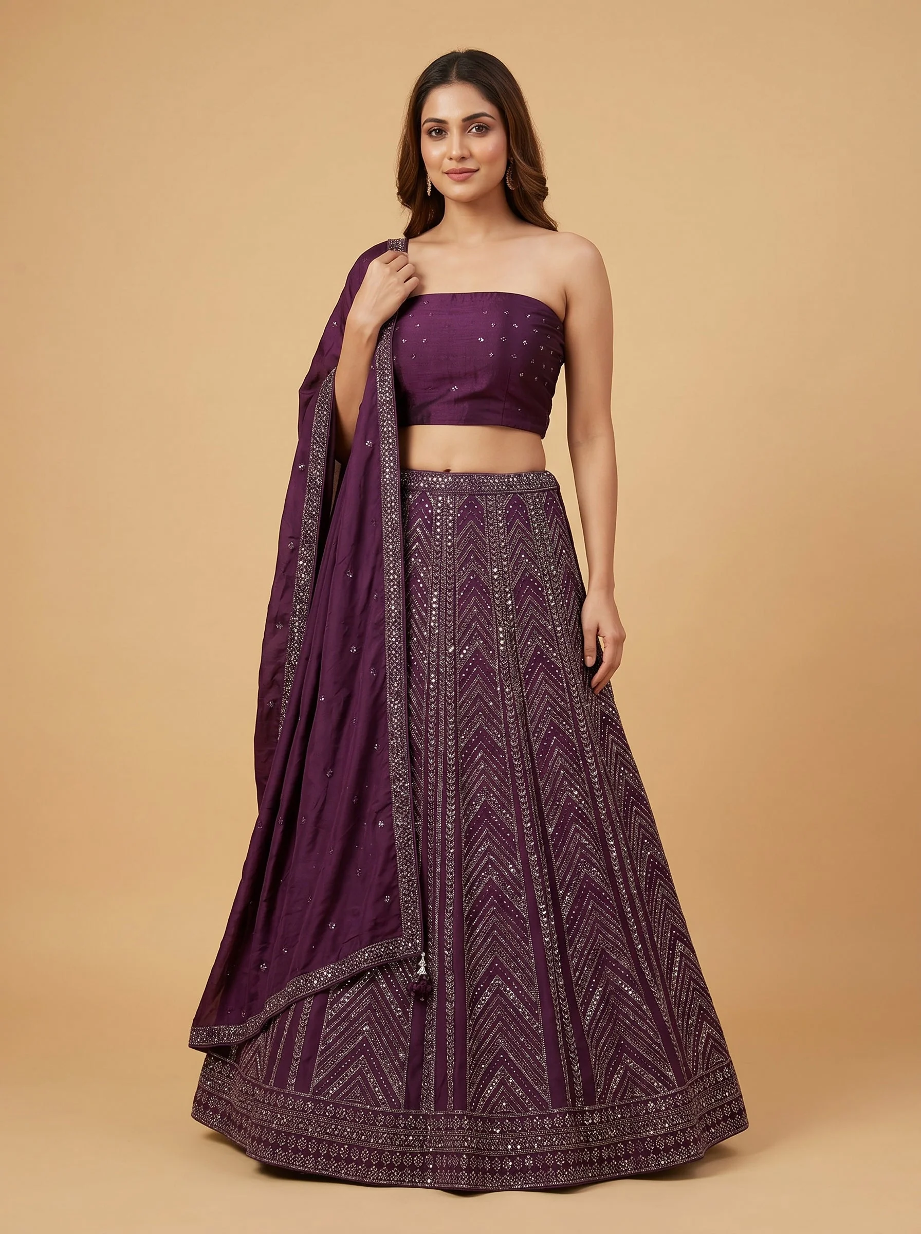 Classic Wine Lehenga