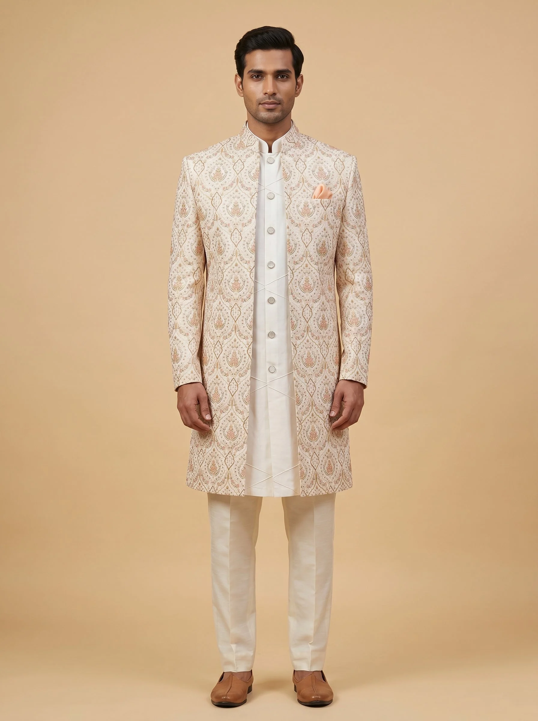 Cream Fusion Indo-Western