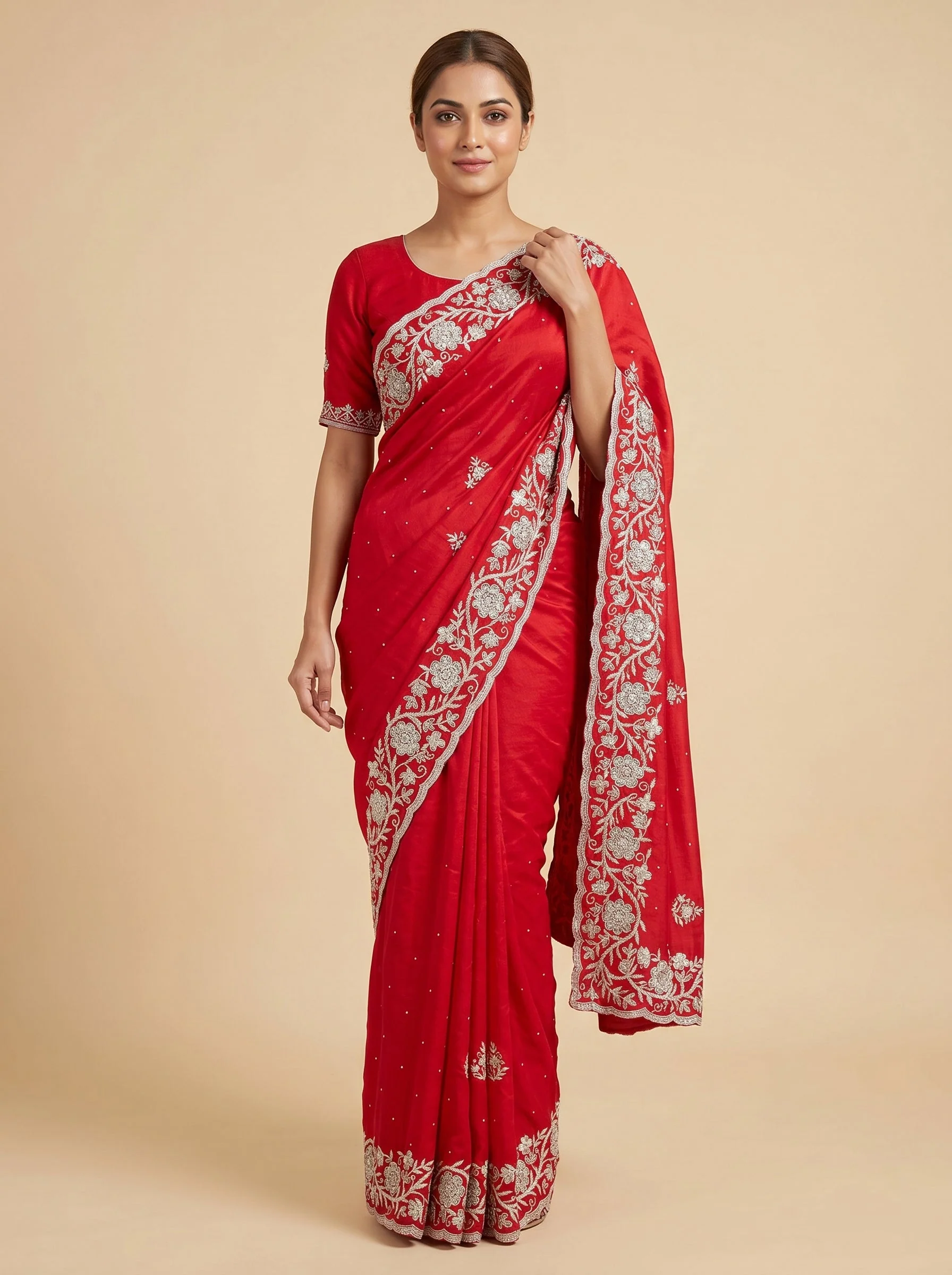 Crimson Radiant Drape