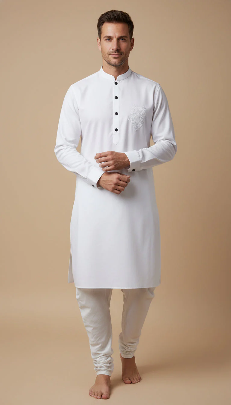 Crisp White Party Shirt - Image 2