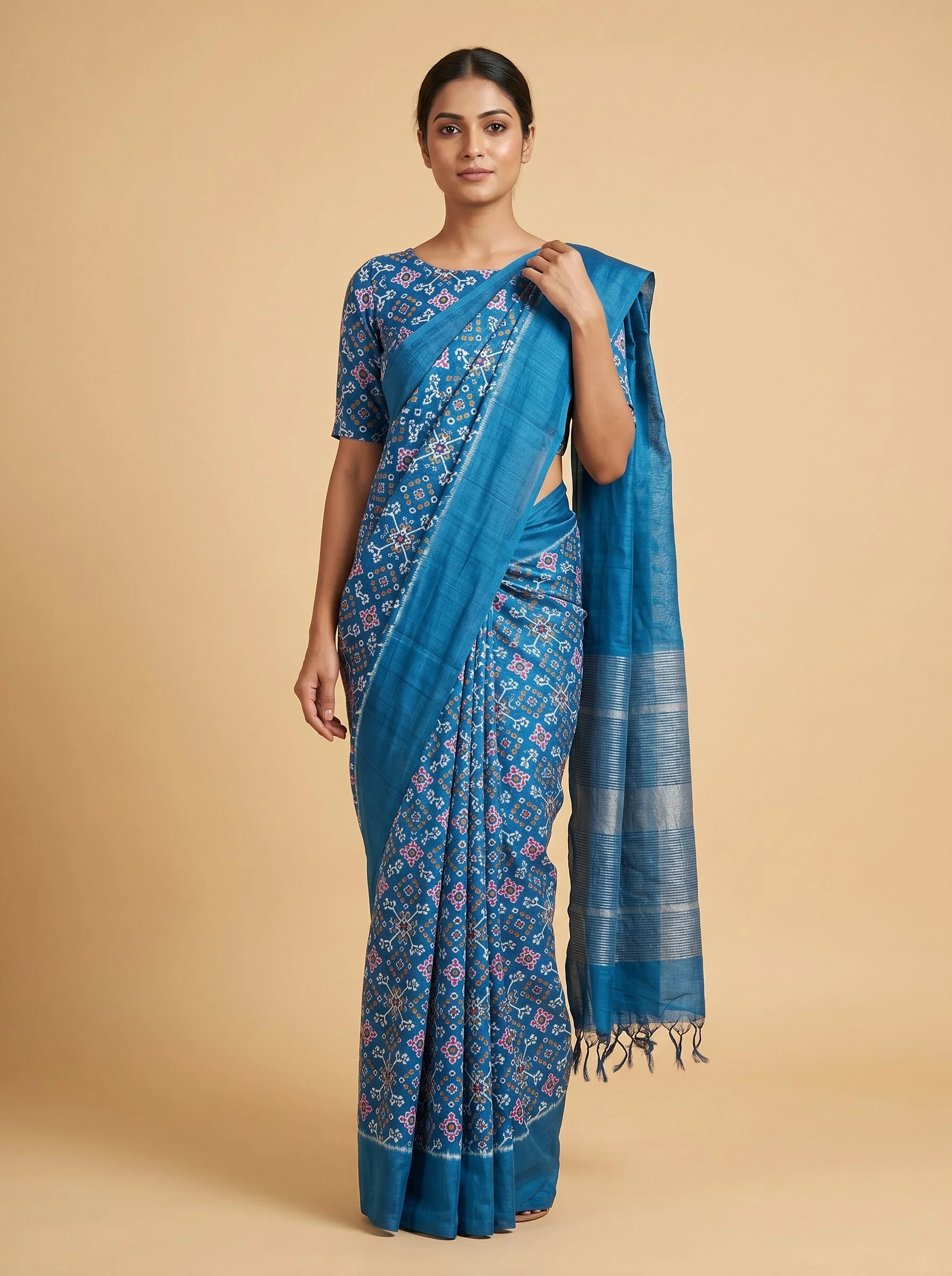 Dark Wine Handloom Saree