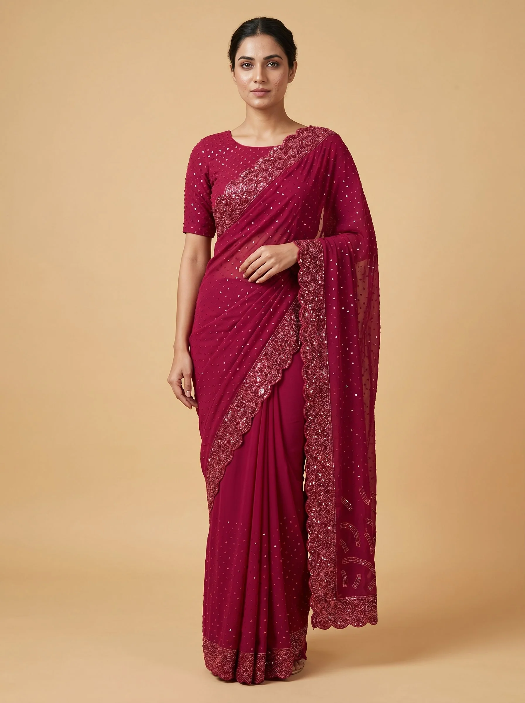 Deep Maroon Grace