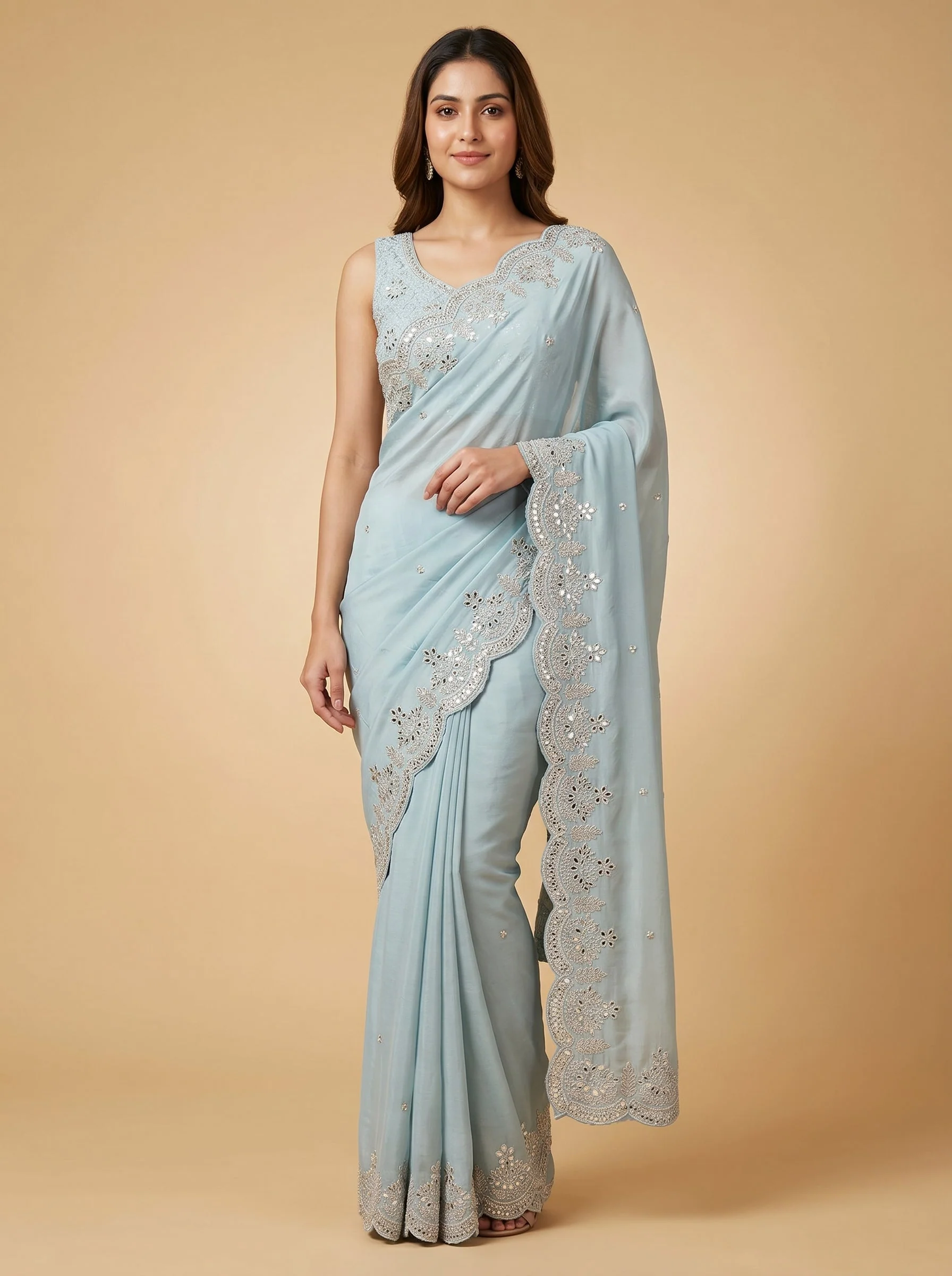 Doctor Blue Elegance Saree