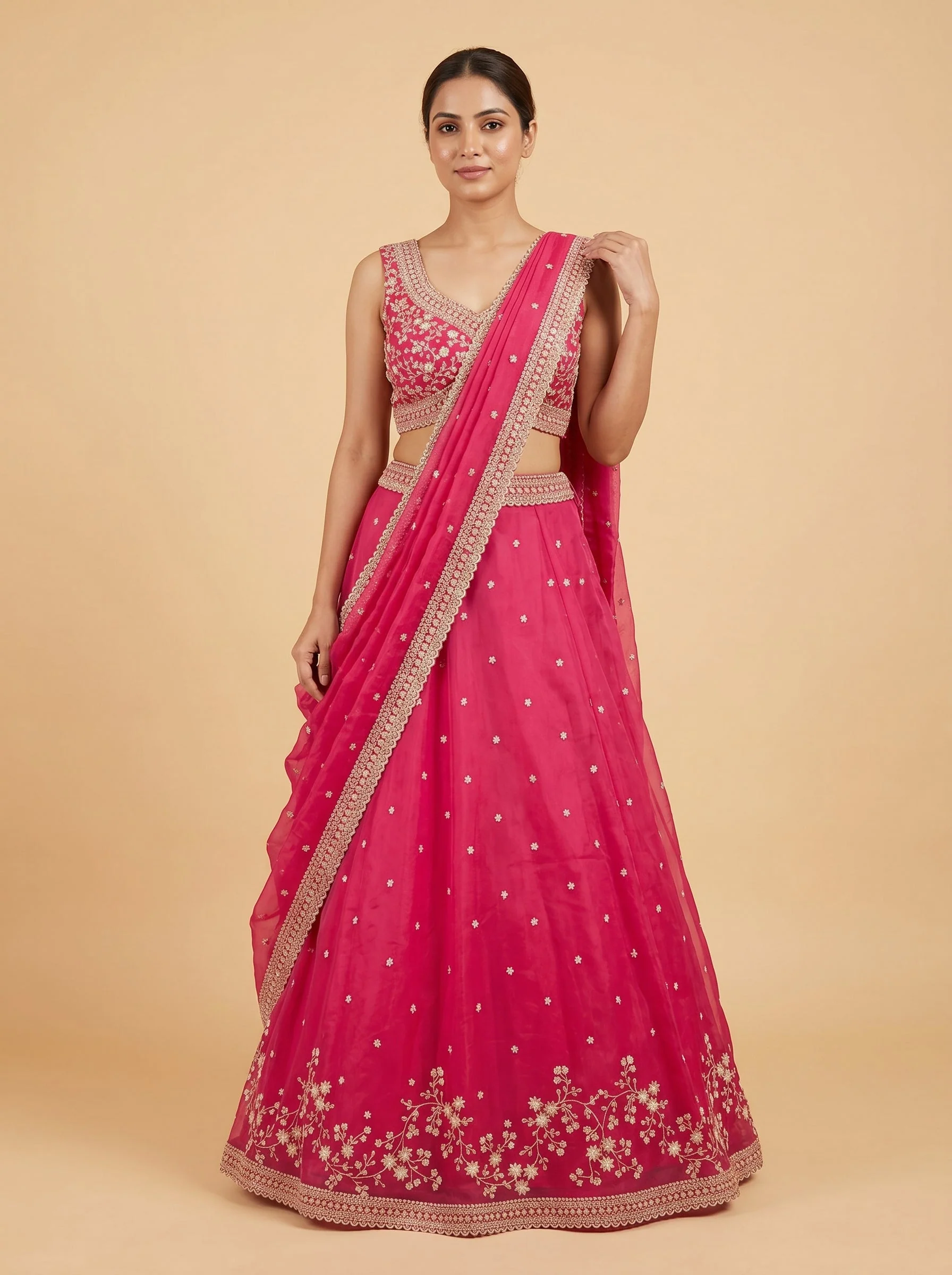 Dusty Rose Lehenga