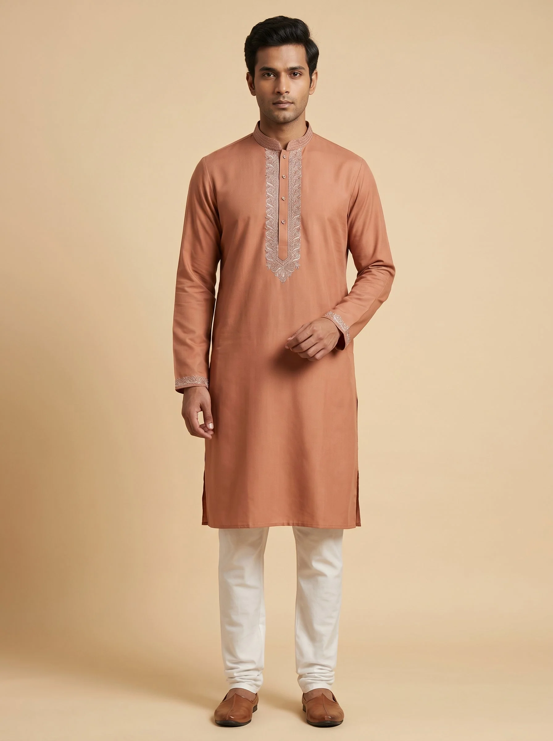 Earthy rust kurta set