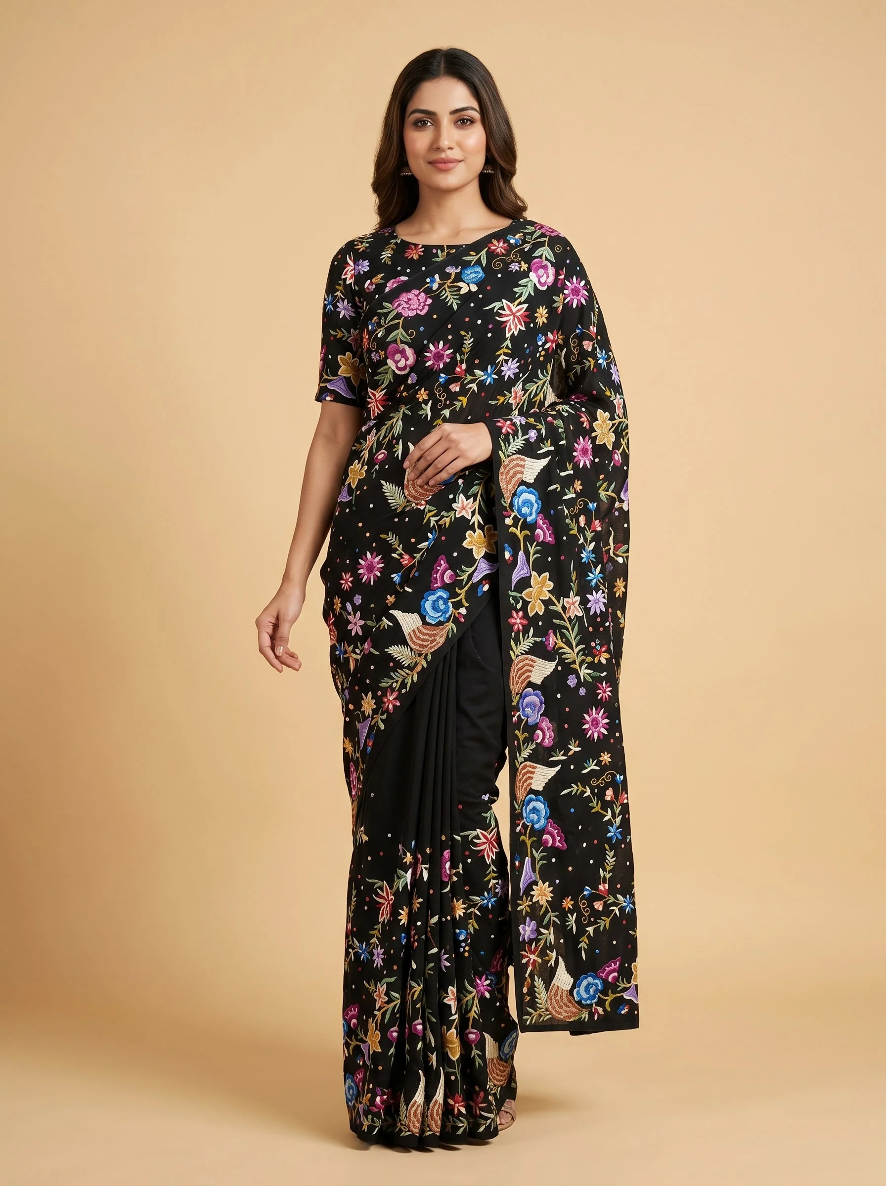 Ebony Handloom Saree