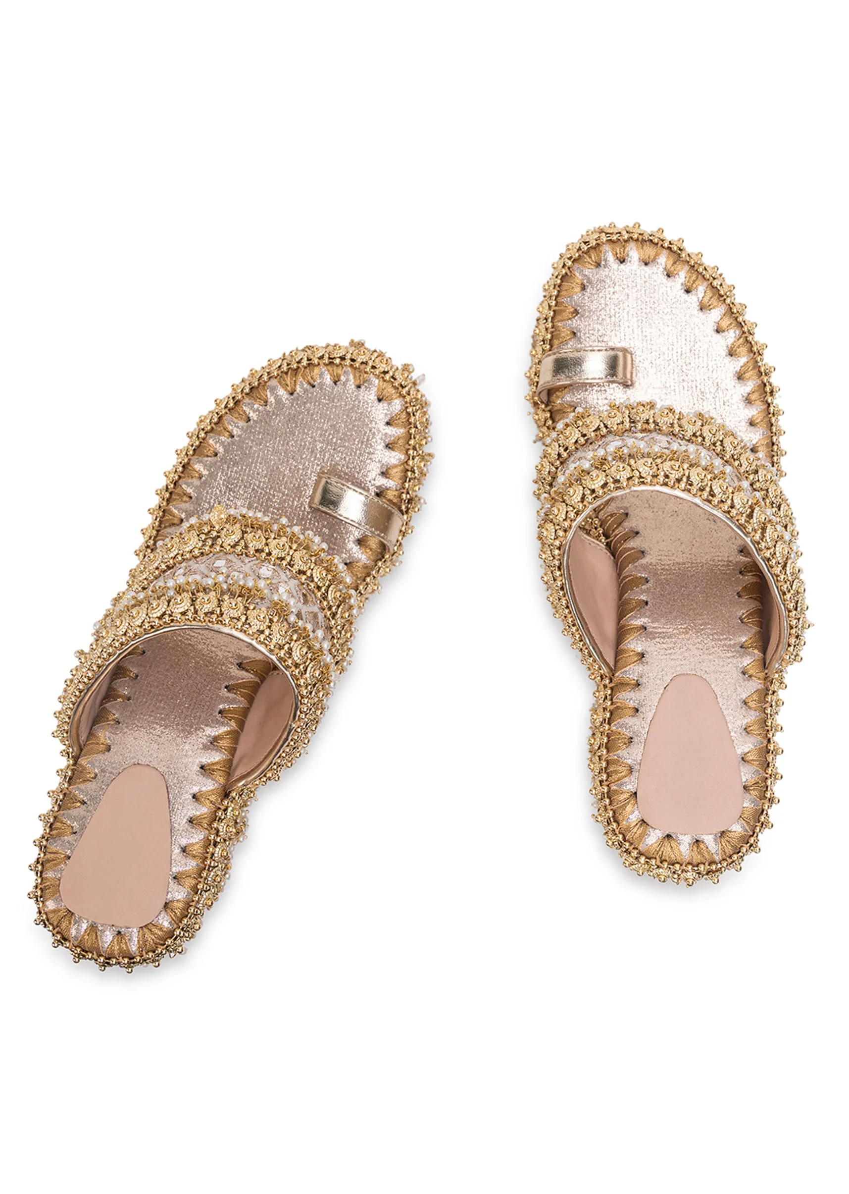 Embellished Off-White Wedges - Image 2