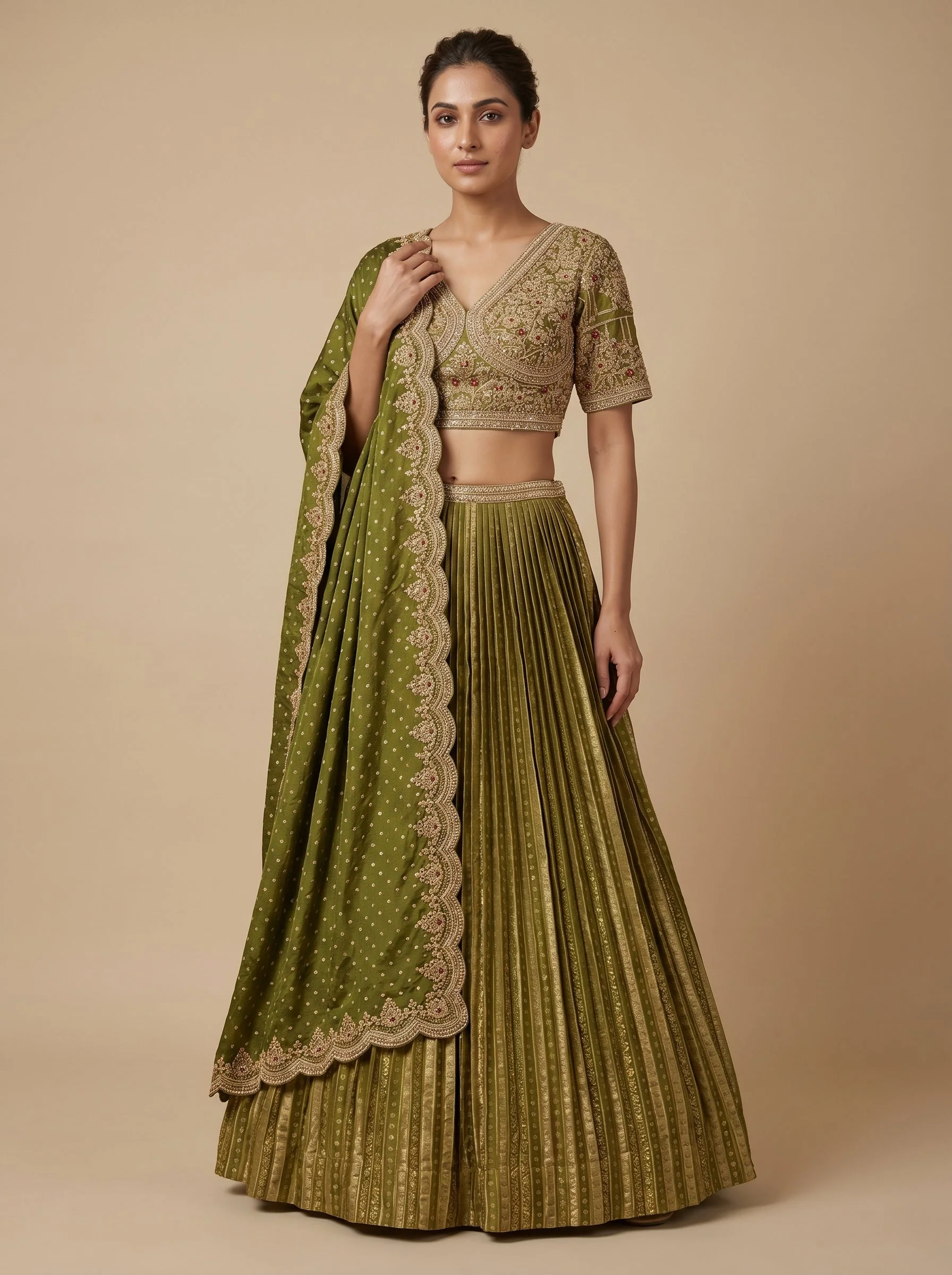 Emerald Green Lehenga