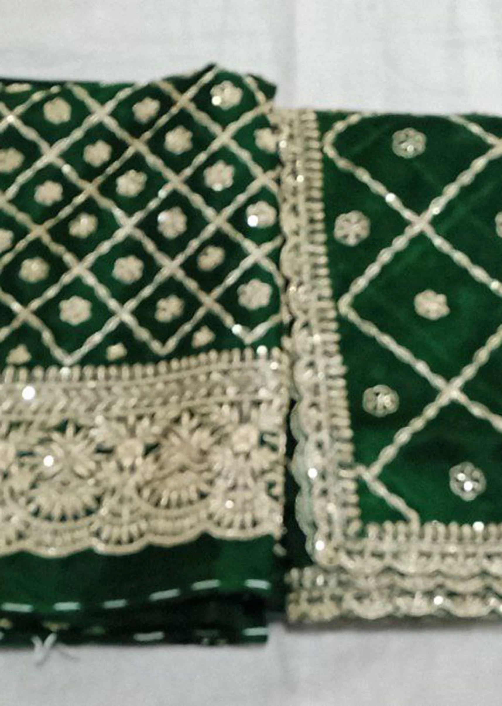 Emerald Grove Dress Material