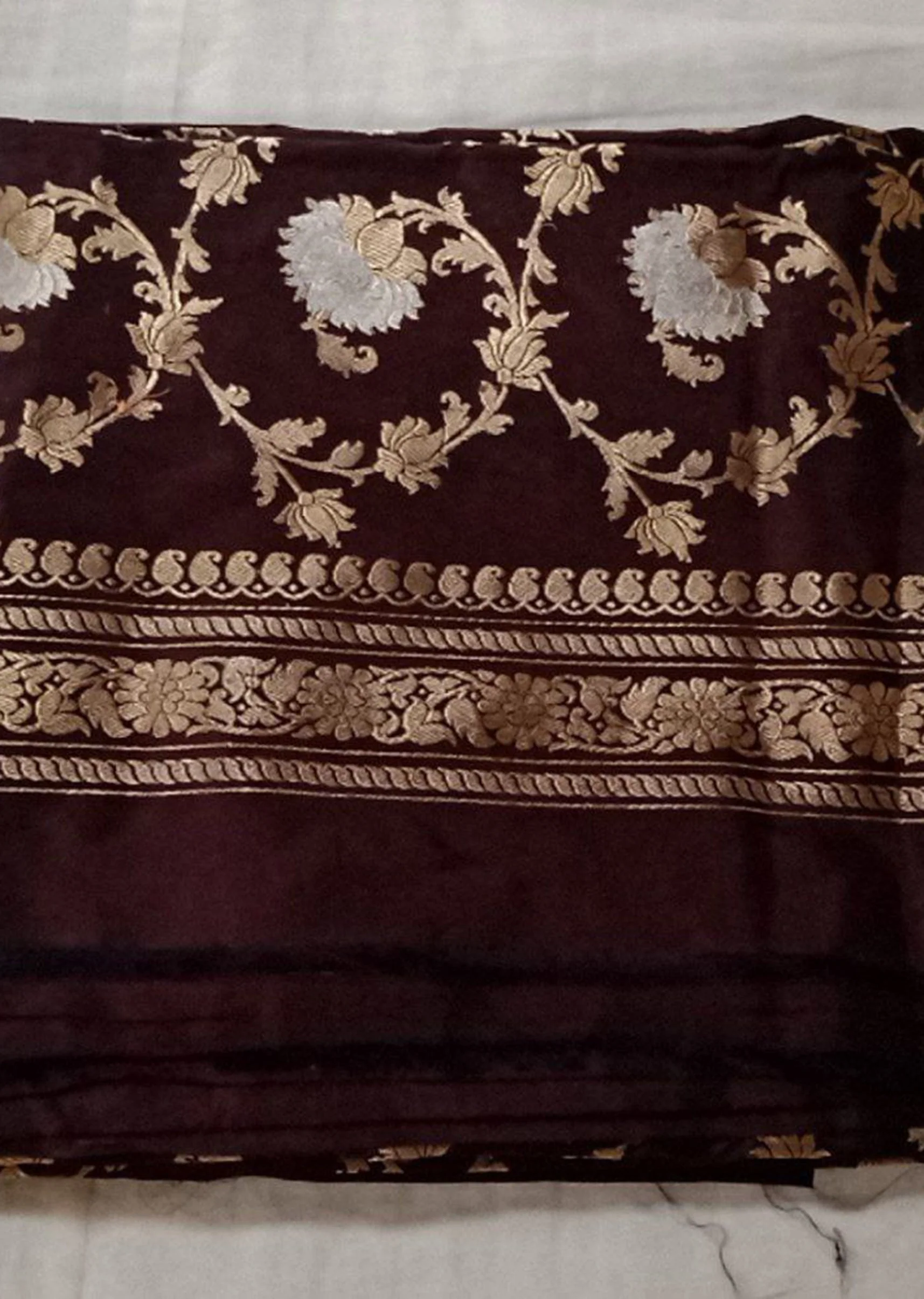 Espresso Brown Dress Material