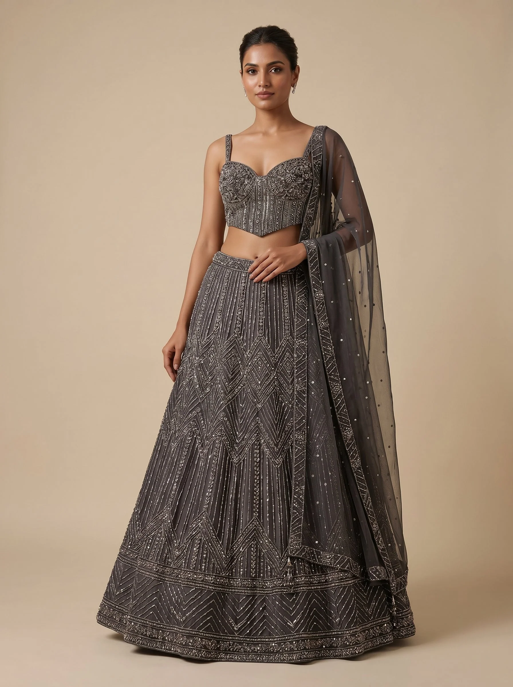 Espresso Brown Lehenga