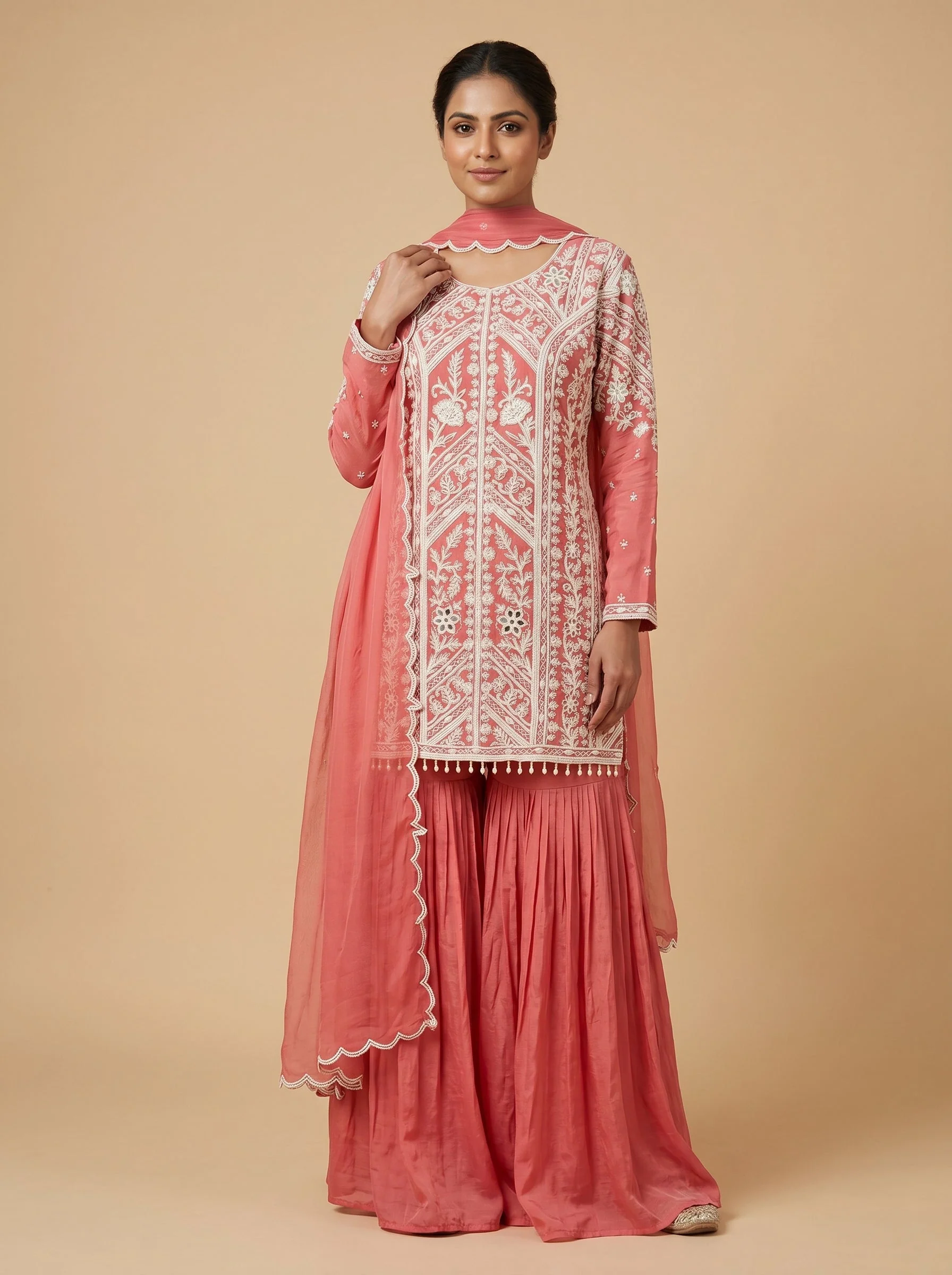 Floral Pink Palazzo Set