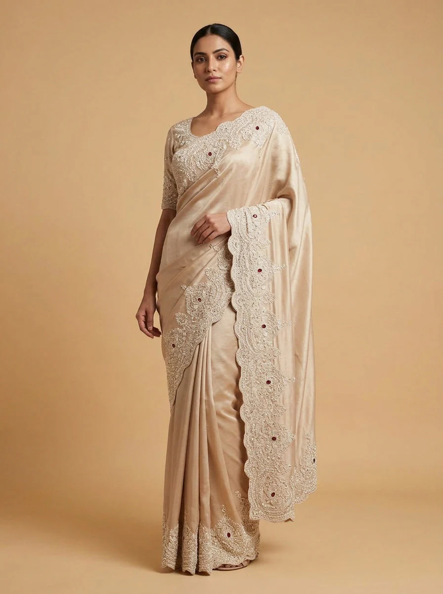 Gilded Gold Grand Statement Saree