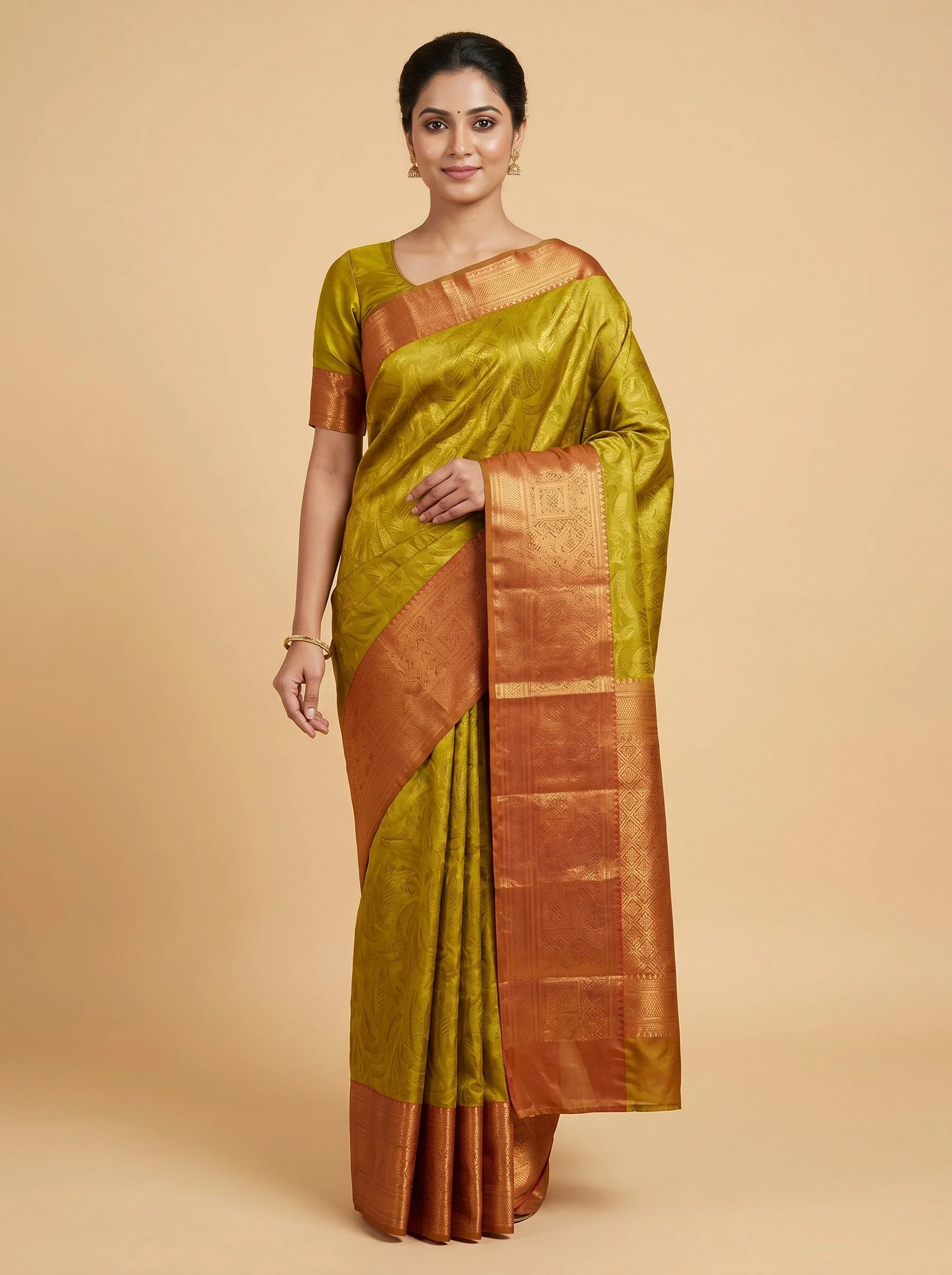 Gold Bespoke Texture Saree