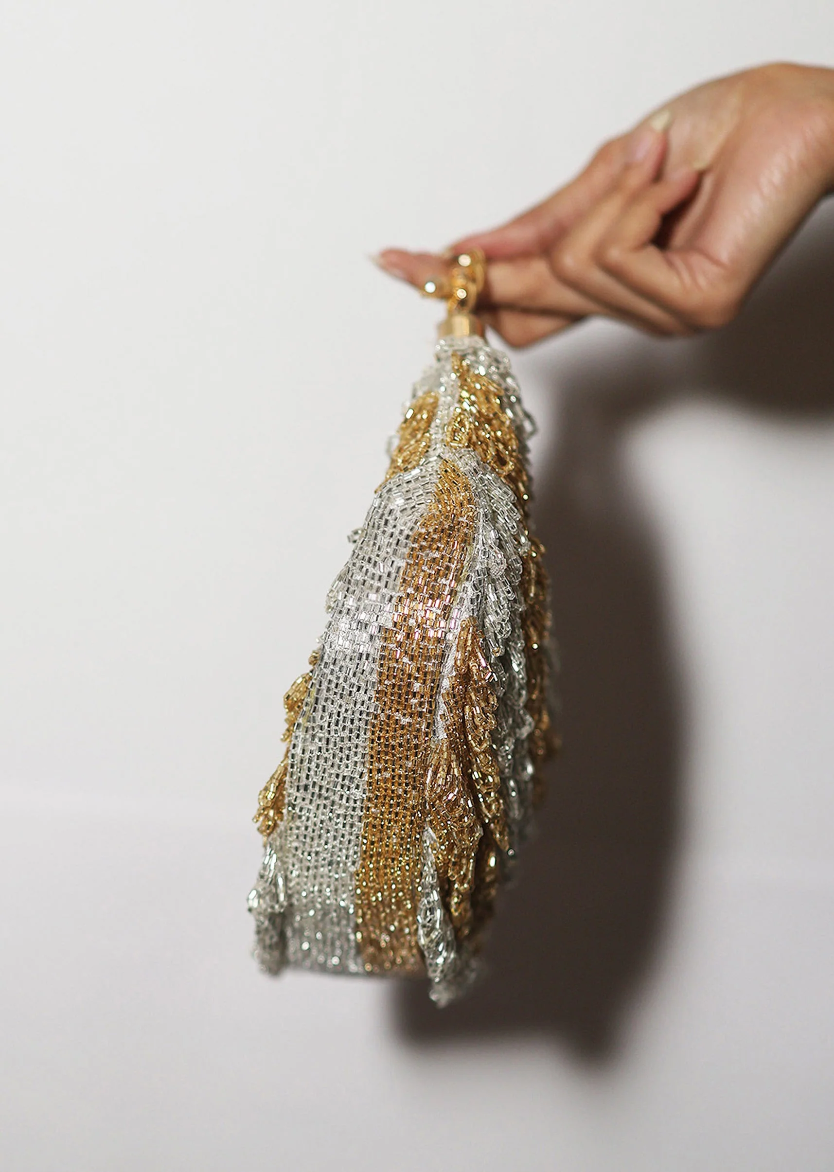 Gold Cutwork Dana Clutch - Image 2