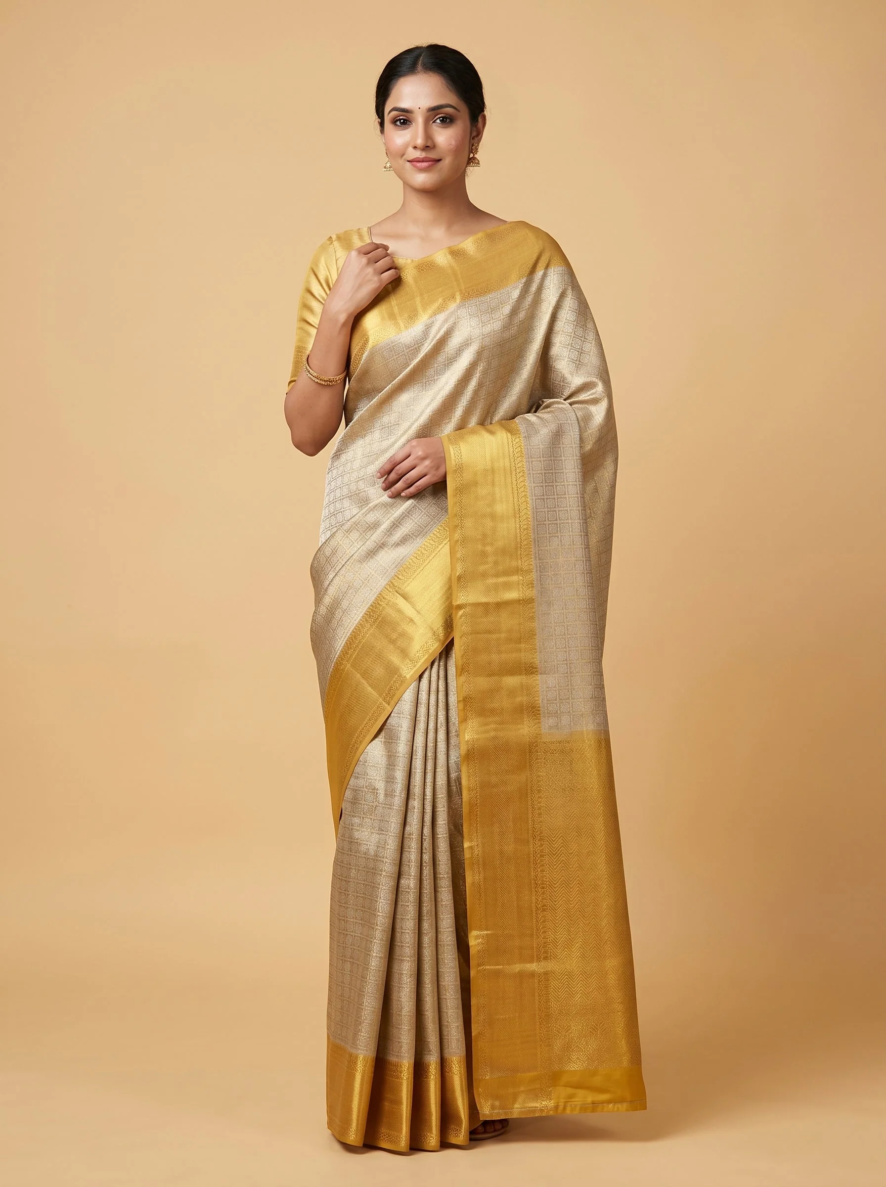 Gold Elite Glow Handloom Saree