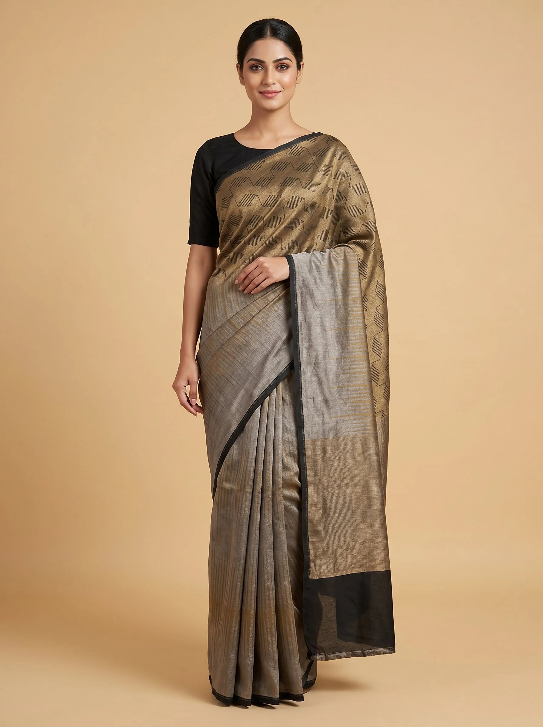Gold Luxe Radiance Handloom Saree