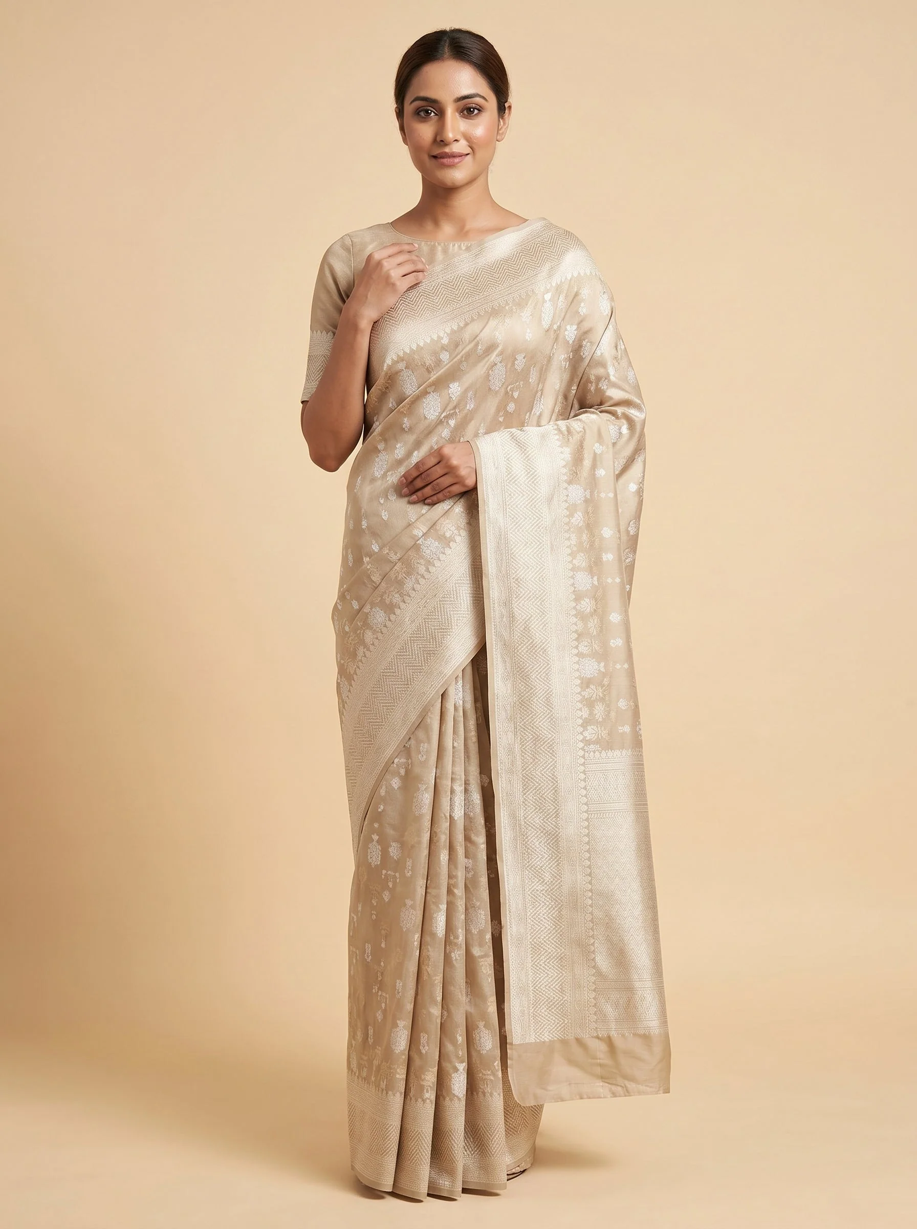 Gold Opaline Luxe Saree