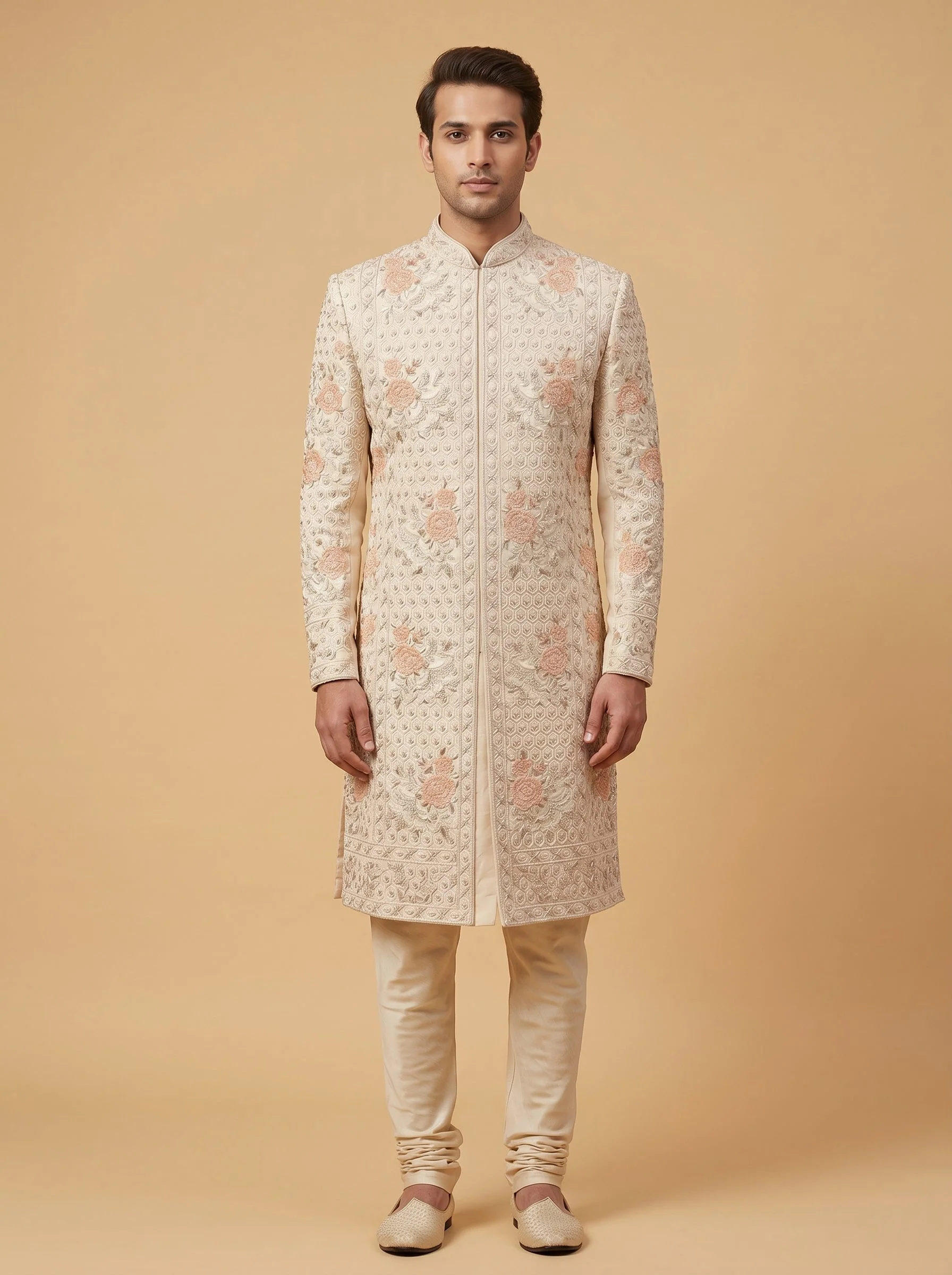 Gold Premium Wedding Sherwani