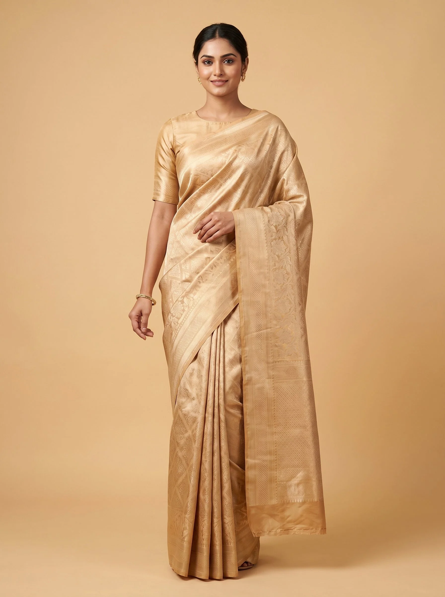 Gold Rich Glow Handloom Saree